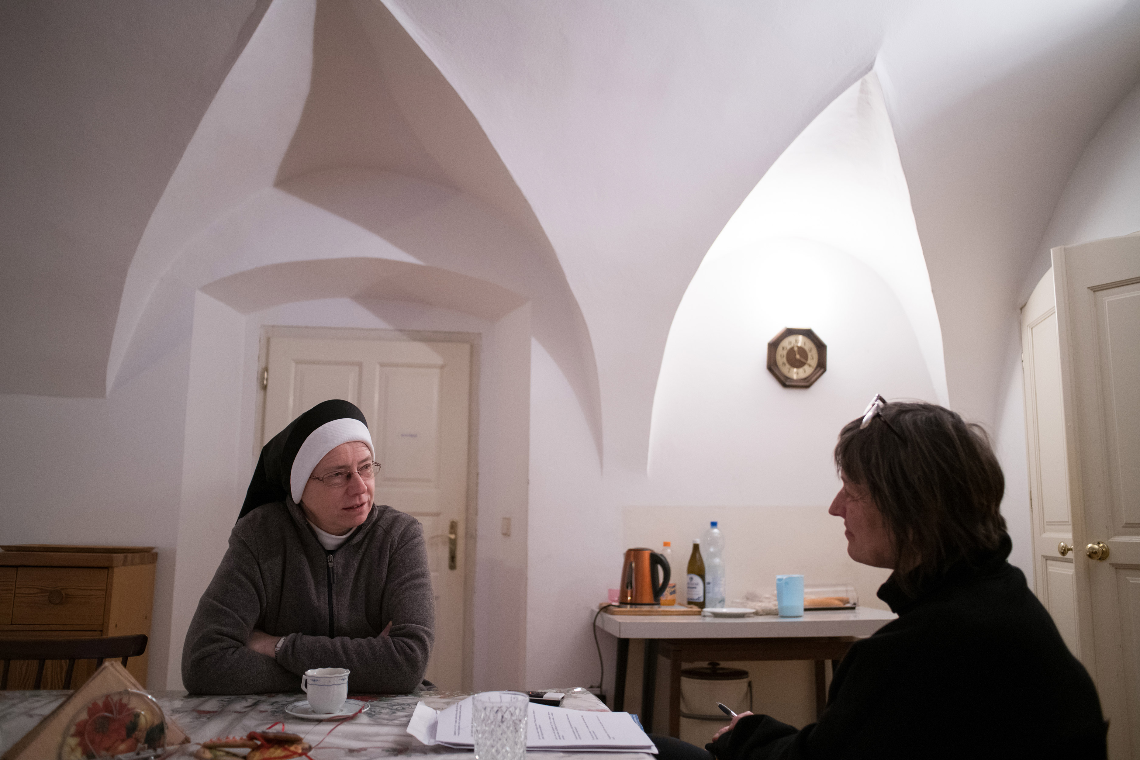 Kateřina Mázdrová a sestra Angelika, únor 2018