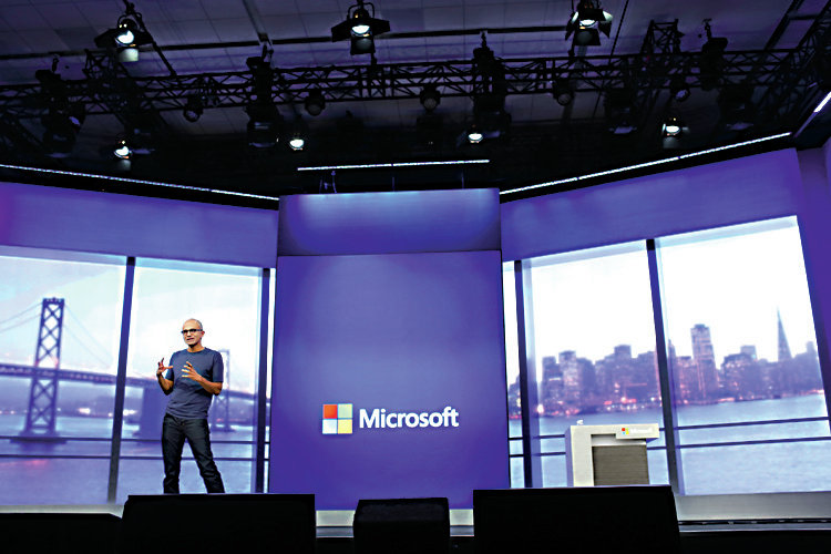 Microsoft CEO Satya Nadella; ilustrační foto