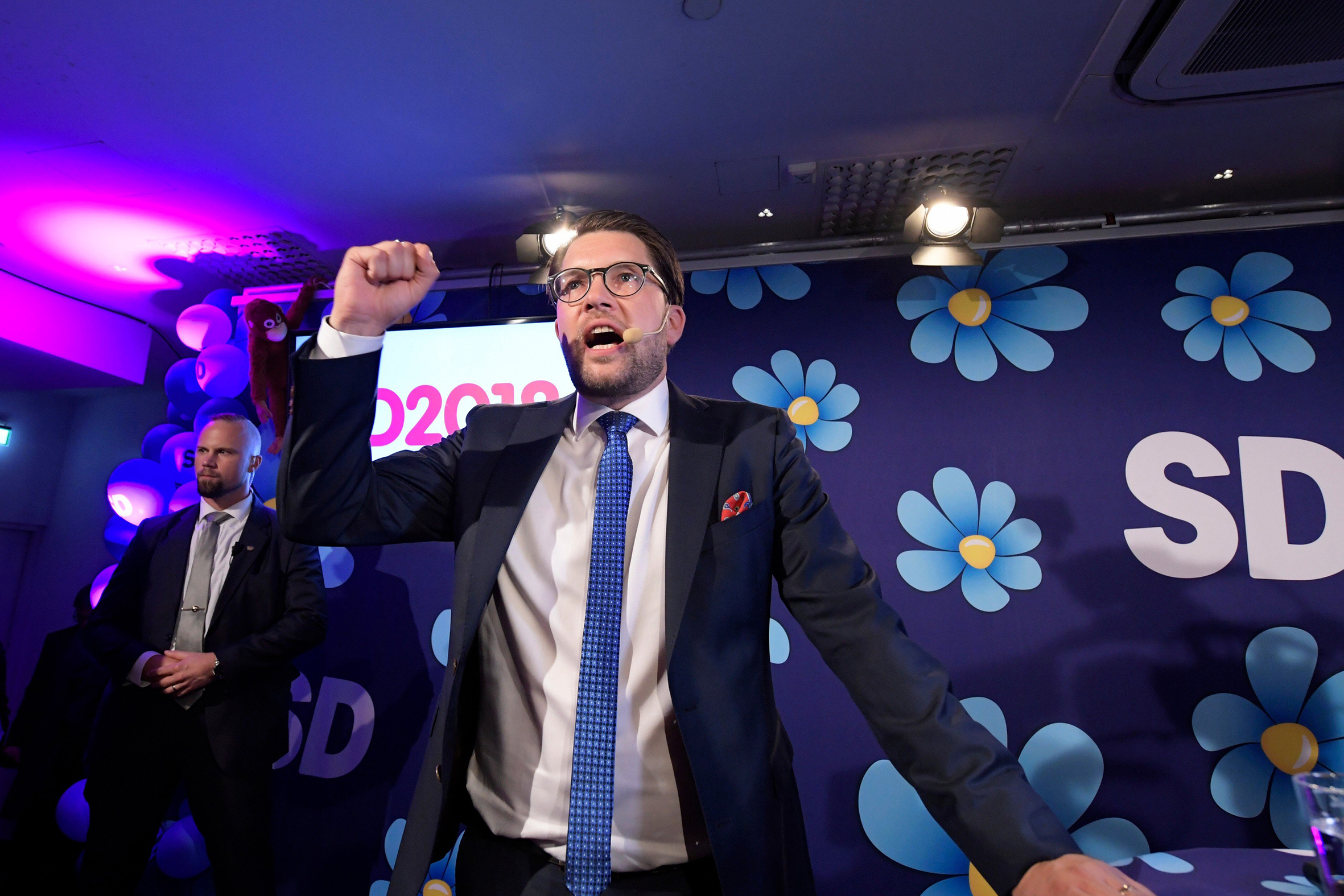 Předseda Švédských demokratů Jimmie Åkesson