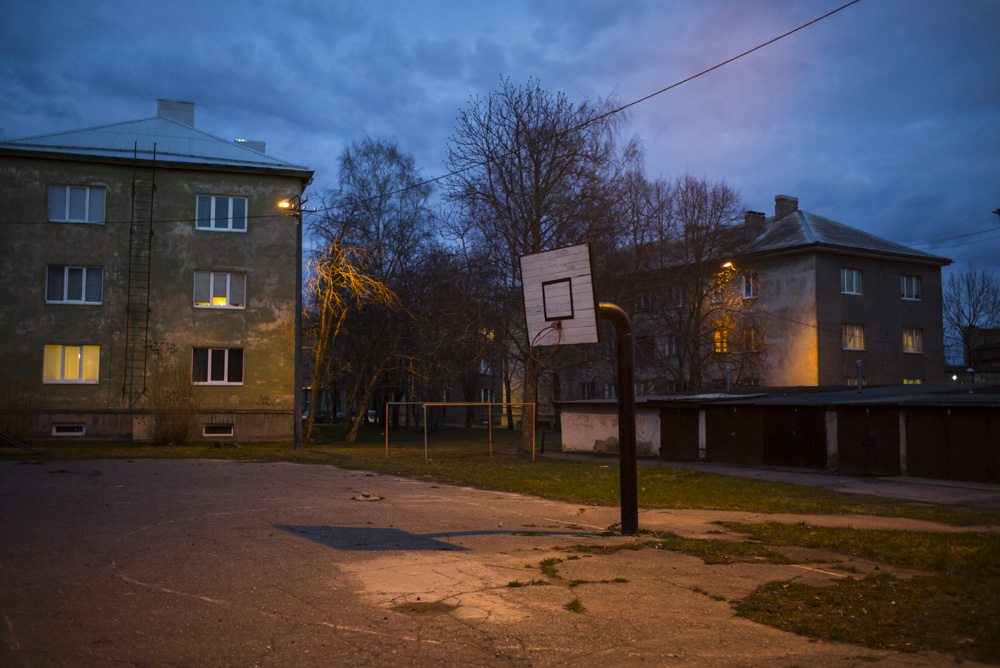 Narva, Estonsko, duben, 2015