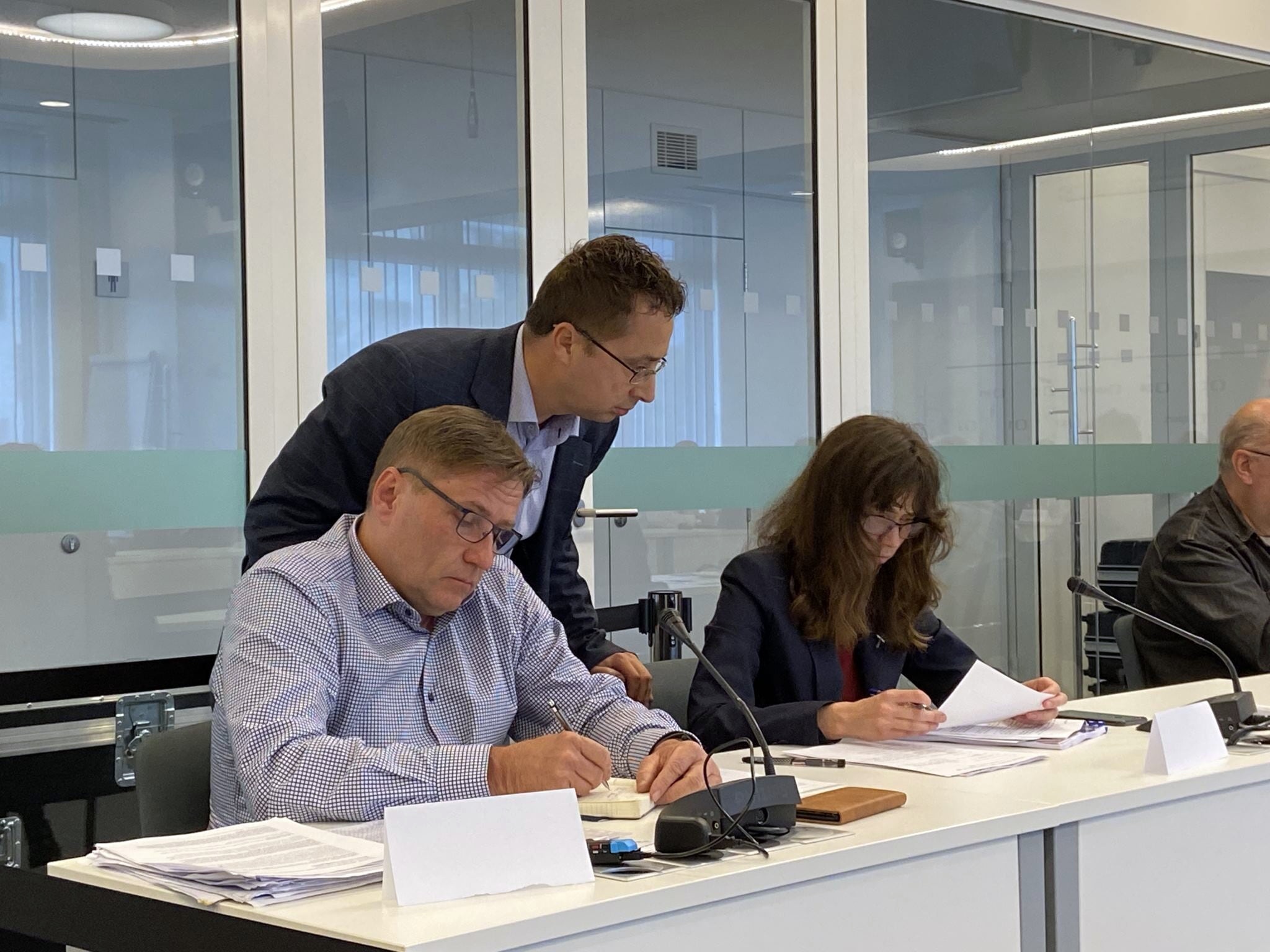 Rada ČT: Zleva Roman Bradáč, Pavel Matocha a Hana Lipovská