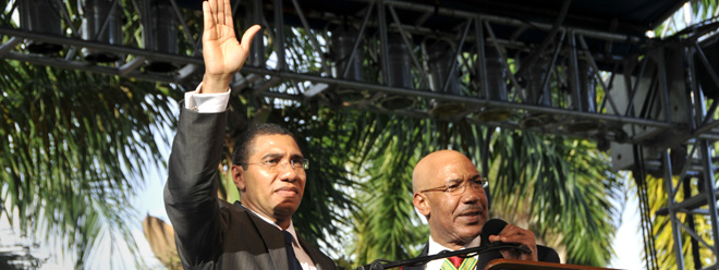 Vítejte v Klubu nejmladších premiérů. (Andrew Holness, nový premiér Jamajky)