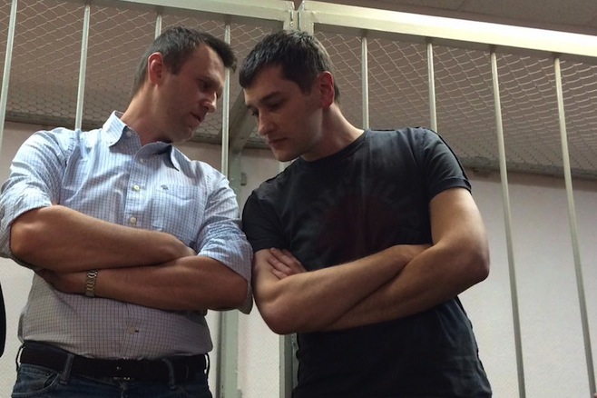 Oleg (vpravo) a Alexej Navalnyj