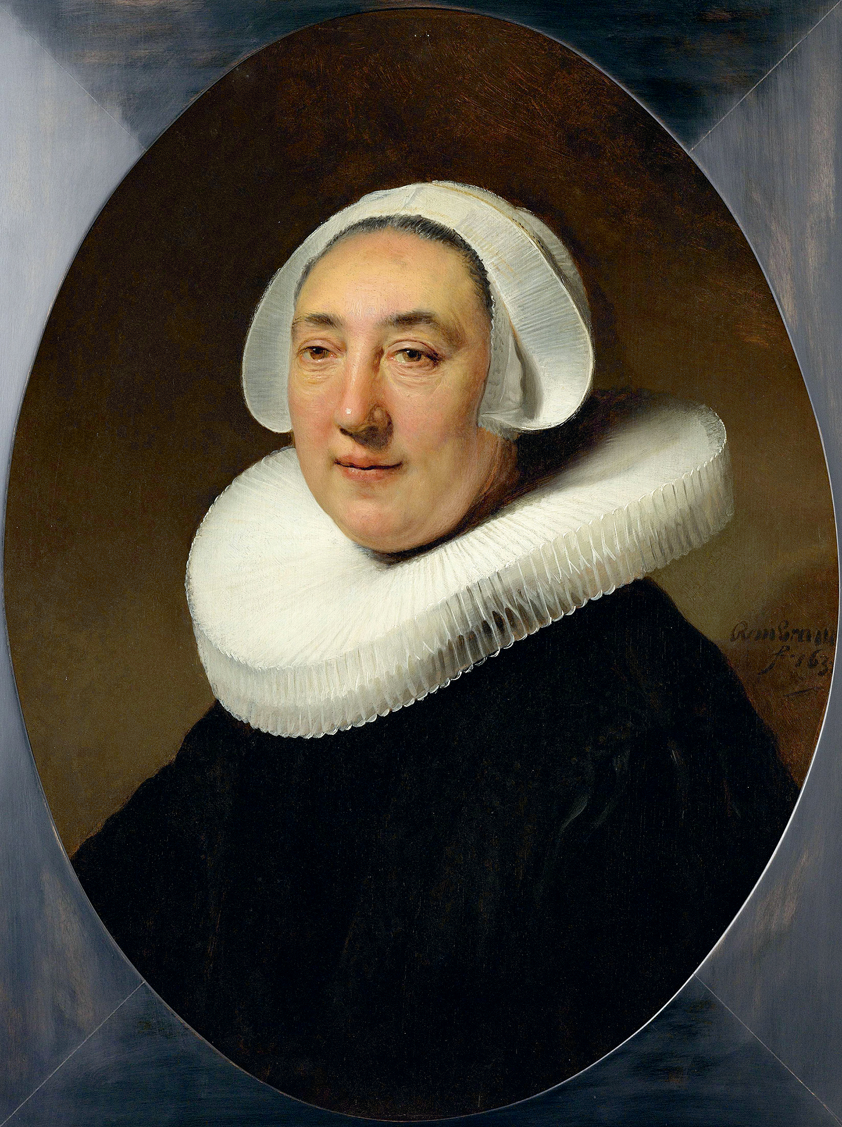 Portrét Haesje Jacobsdr van Cleyburg. (1634)