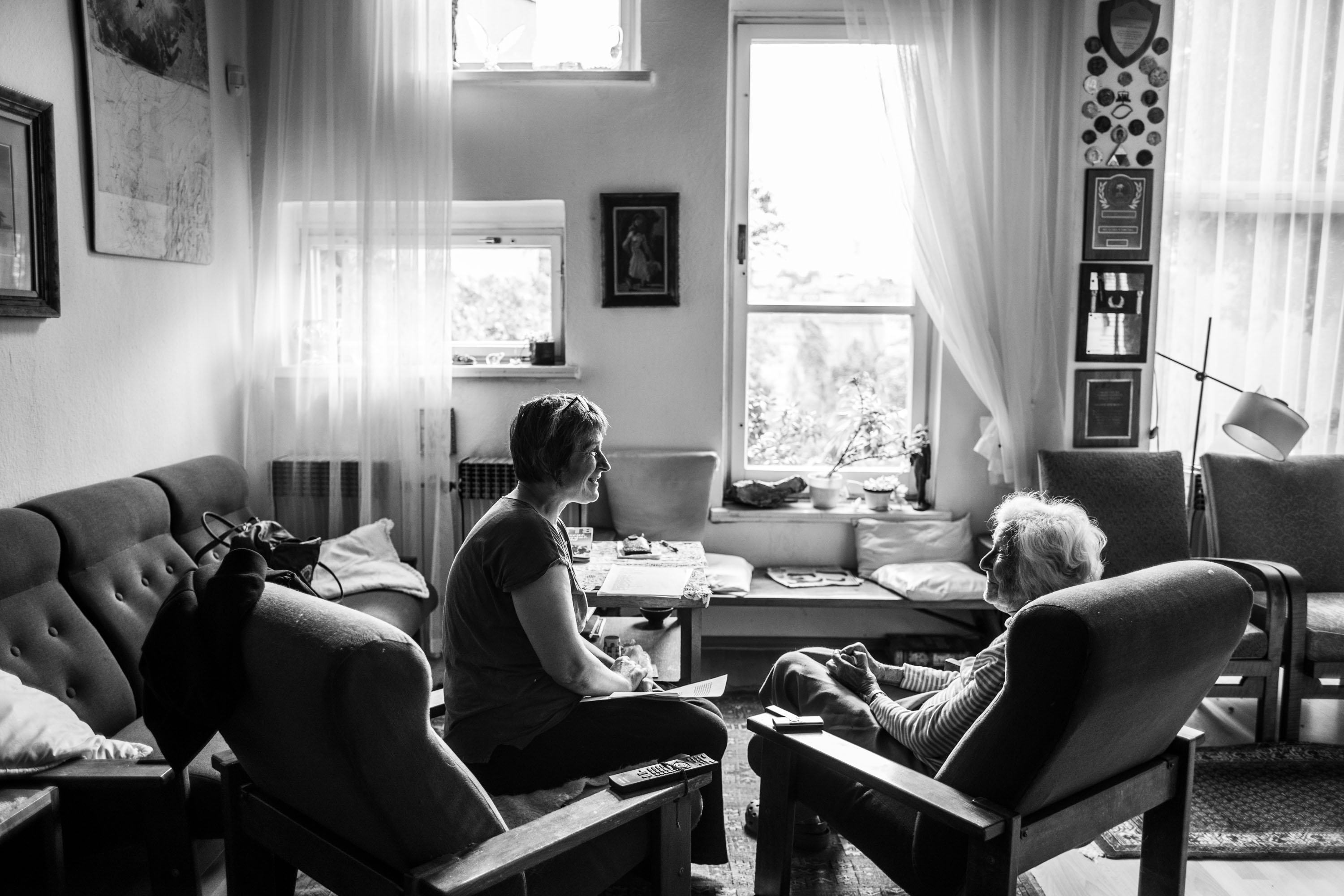 Linda Wichterlová, 101 let a Kateřina Mázdrová