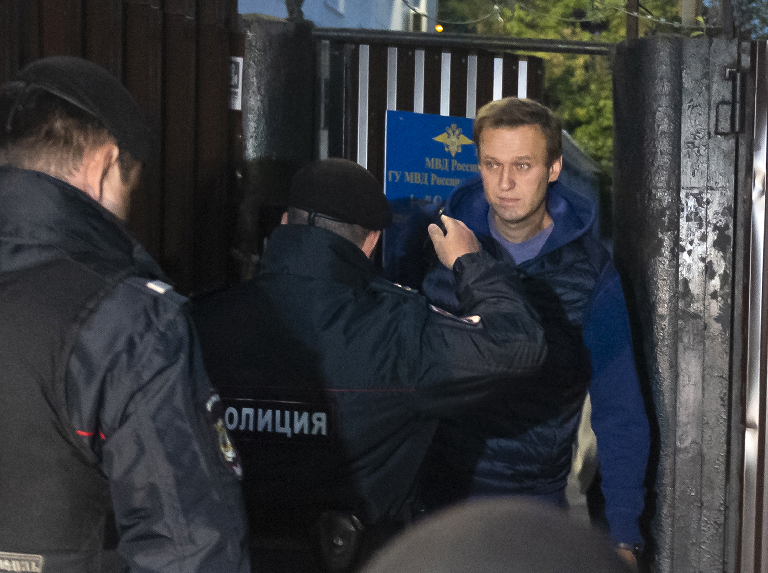 2018 - Policie zatýká Navalného; ilustrační foto