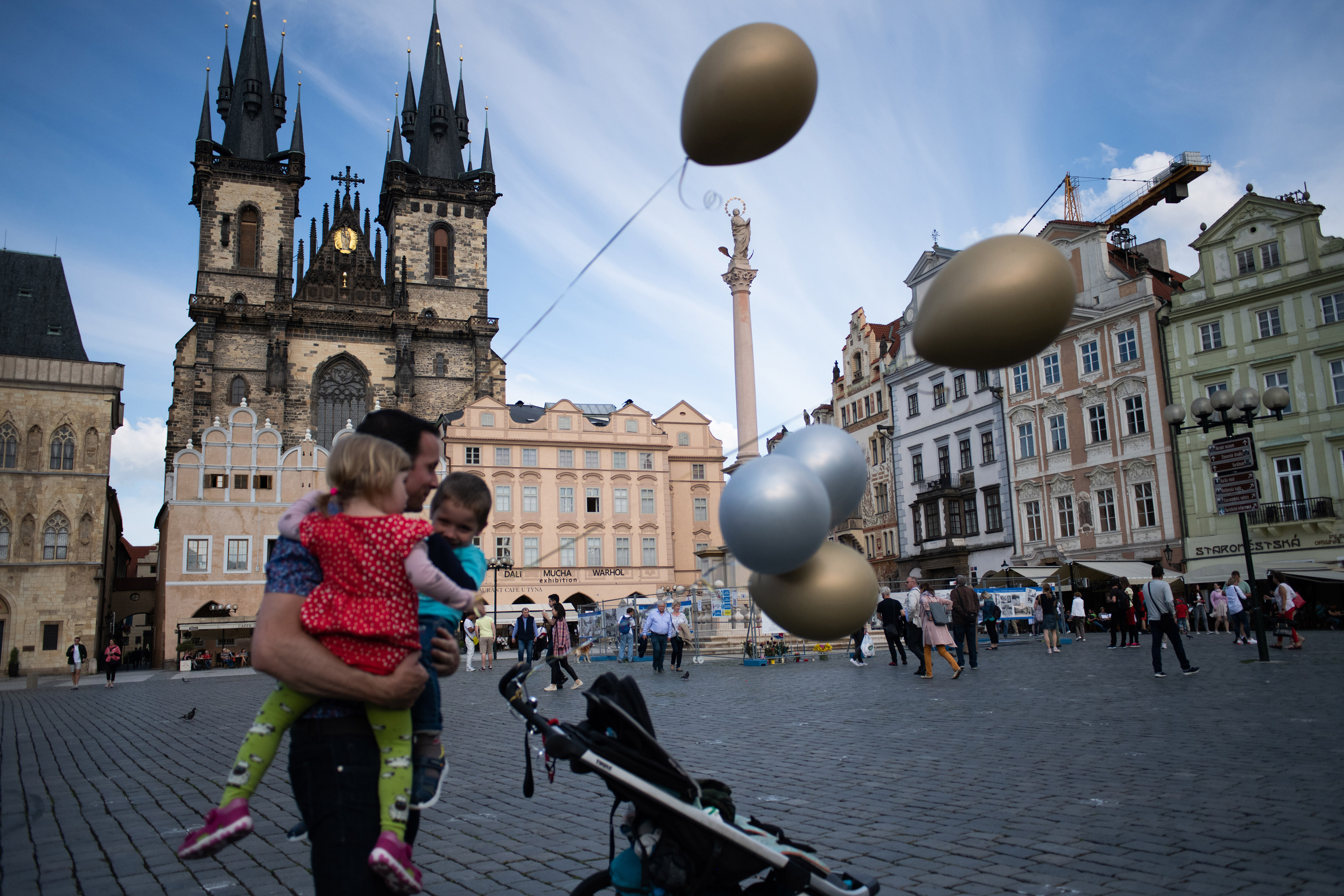 Mariánský sloup, Staroměstské náměstí, červen 2020