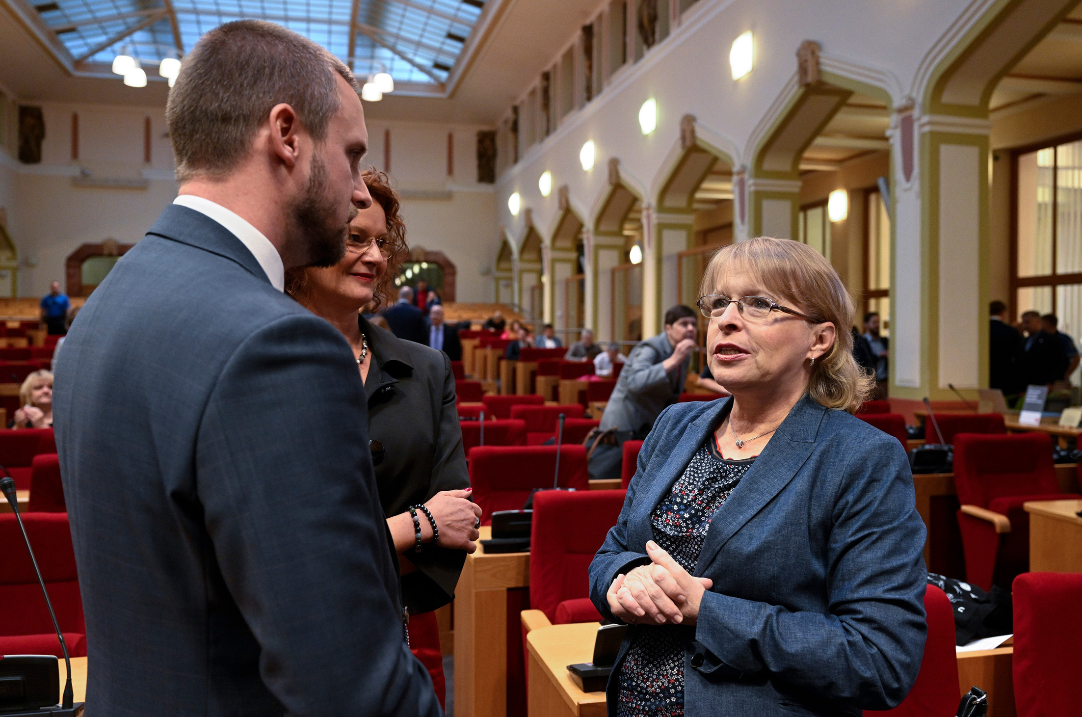Senátorka Hana Kordová Marvanová na ustavujícím jednání pražského zastupitelstva po volbách, 3. listopad 2022