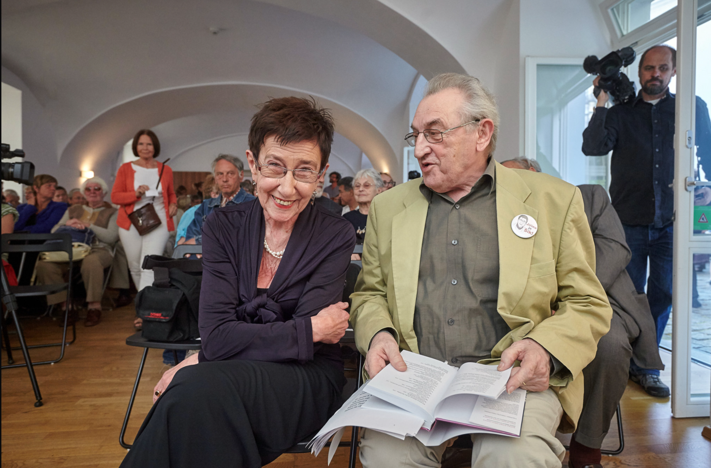 Jiřina Šiklová a Vilém Prečan