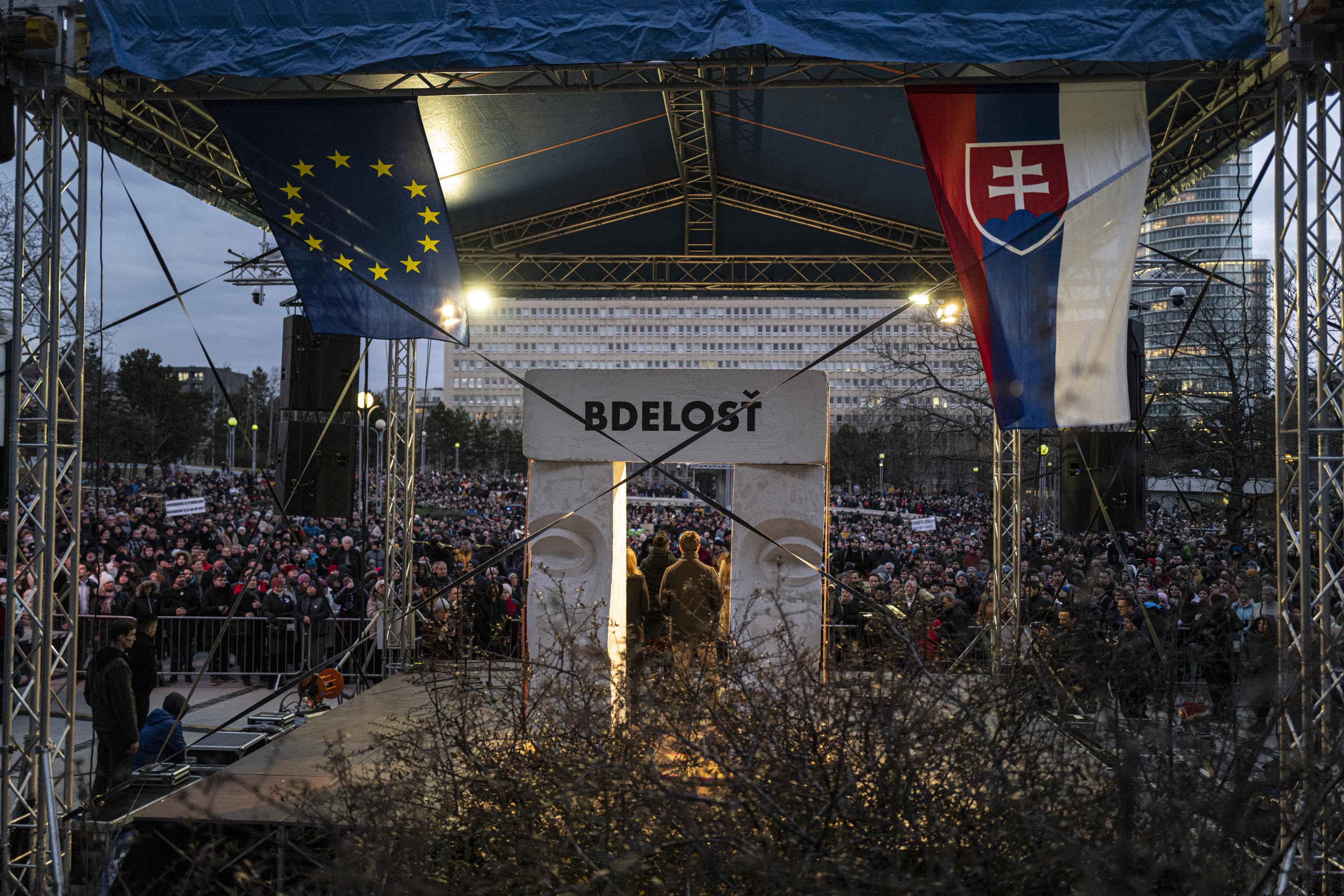 Bratislava, náměstí Svobody, 21.2. 2020