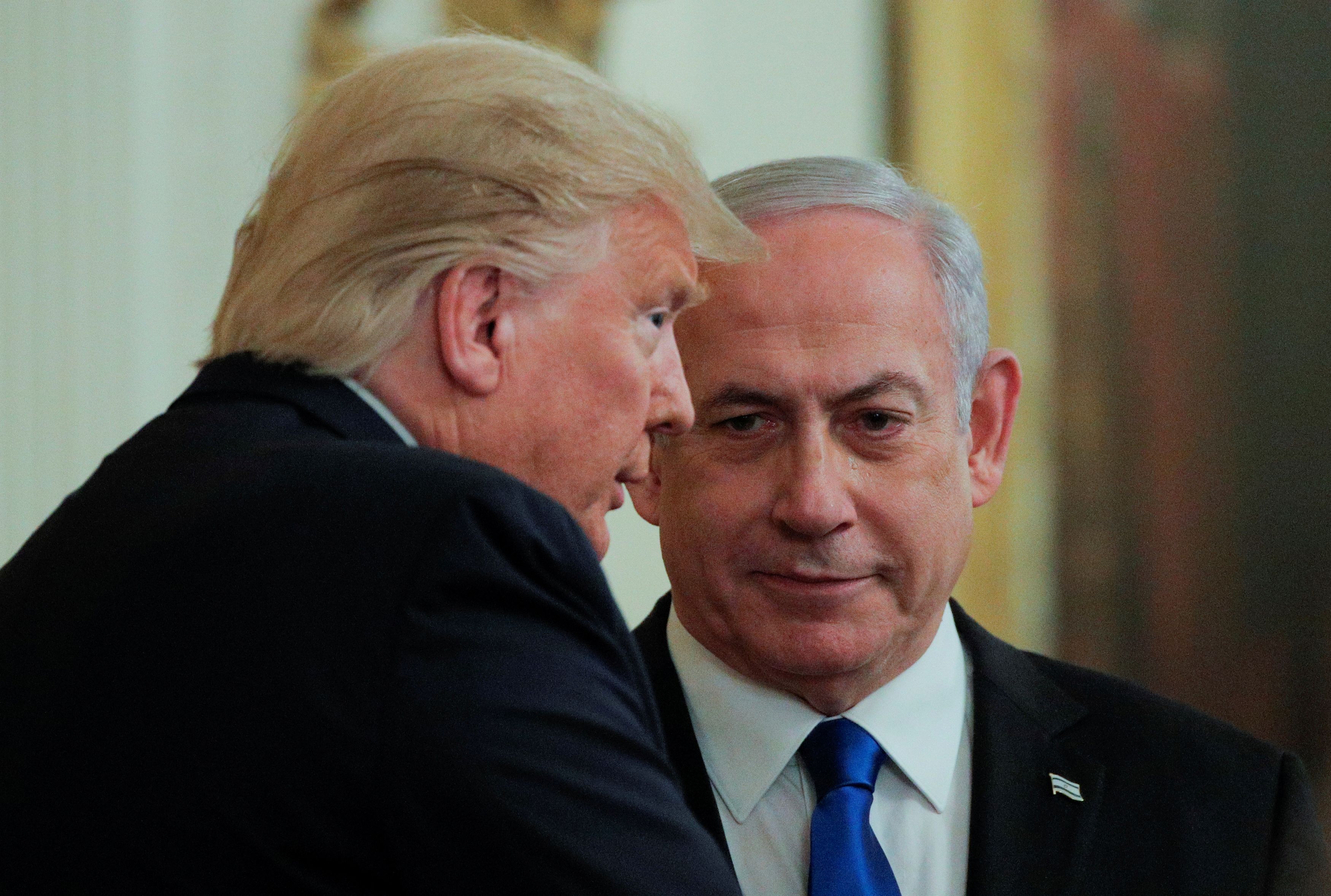 Donald Trump a Benjamin Netanyahu