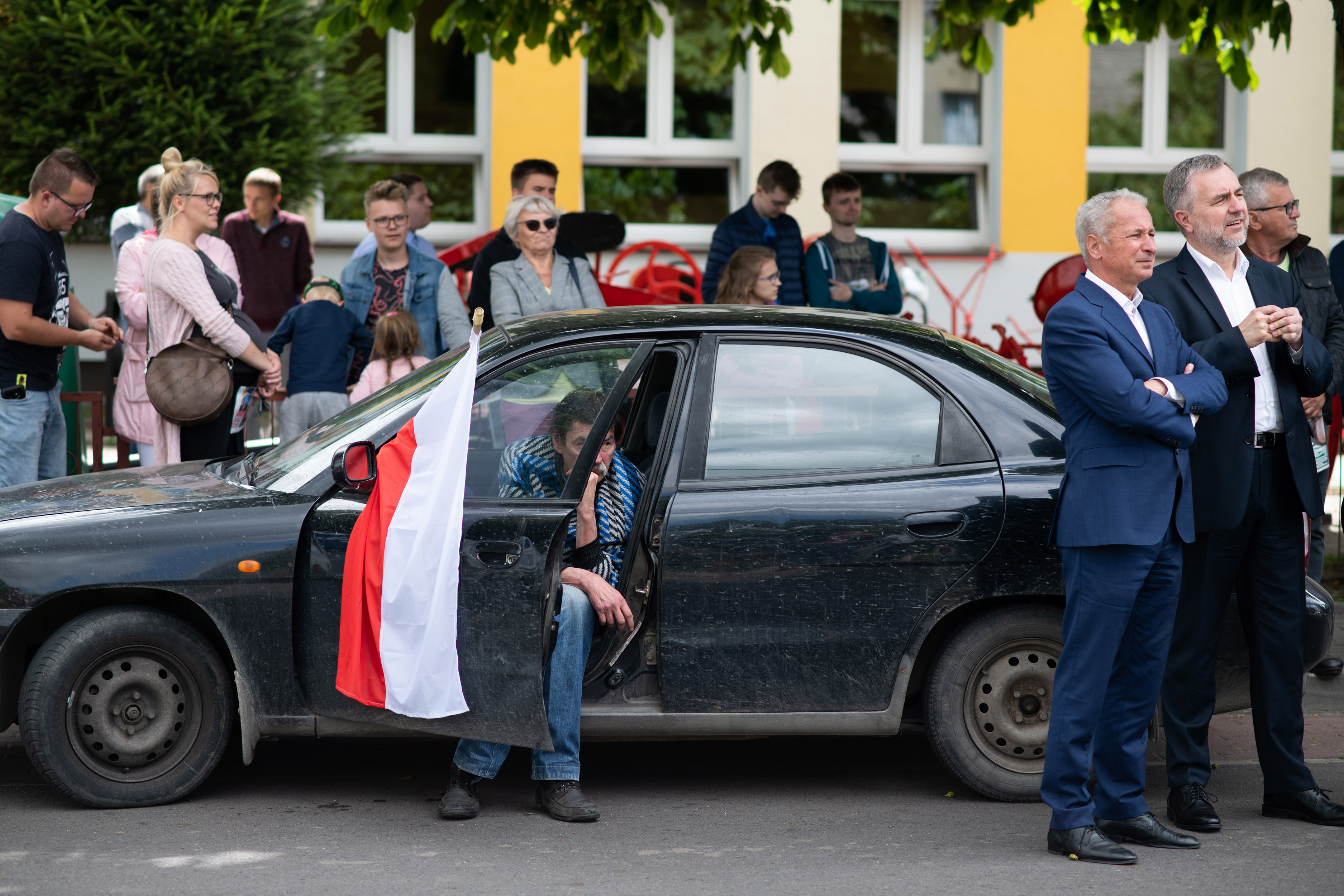 Setkání s Rafałem Trzaskowským ve vesnici Łagiewniki Kościelne