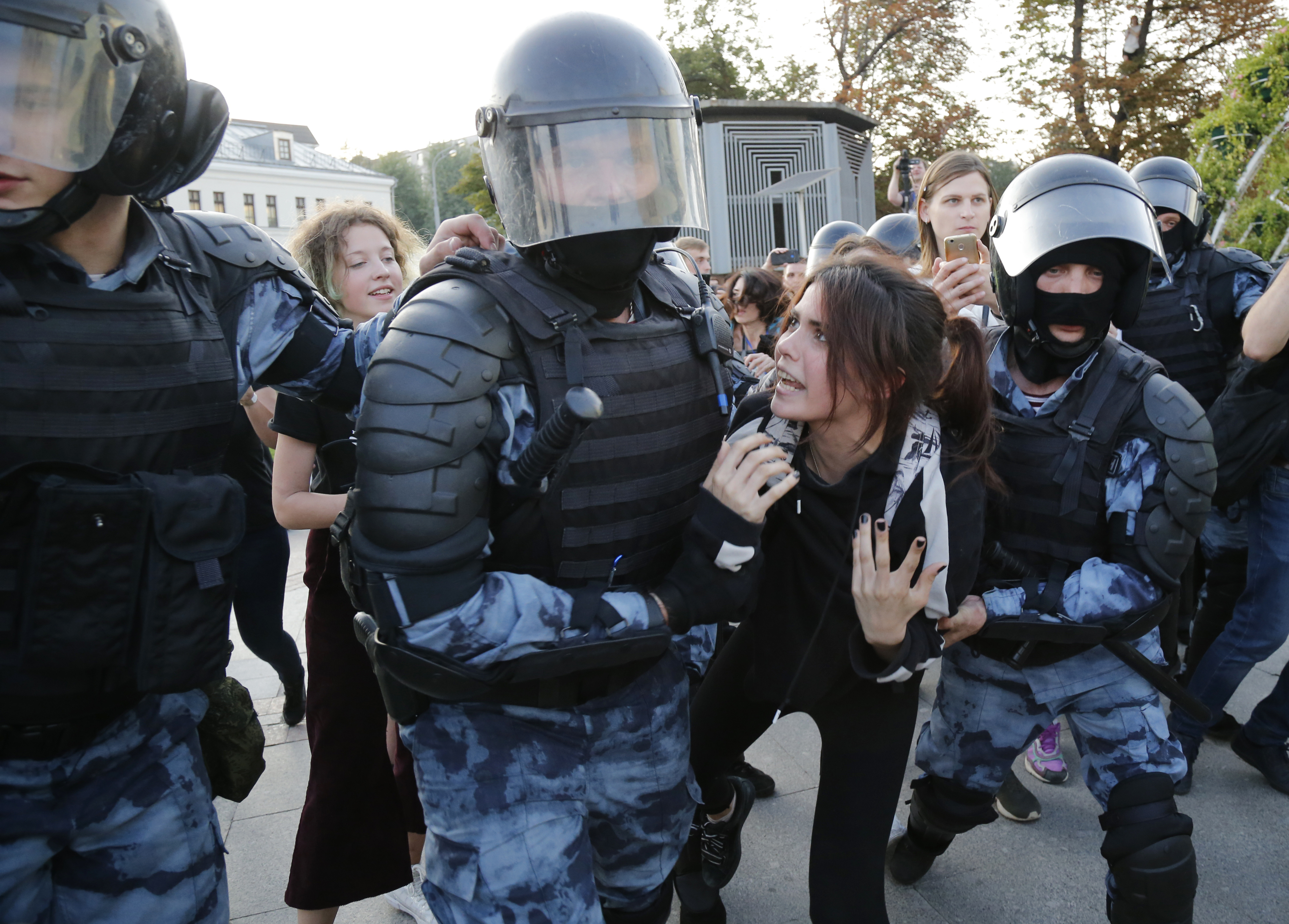 Sobotní demonstrace v Moskvě