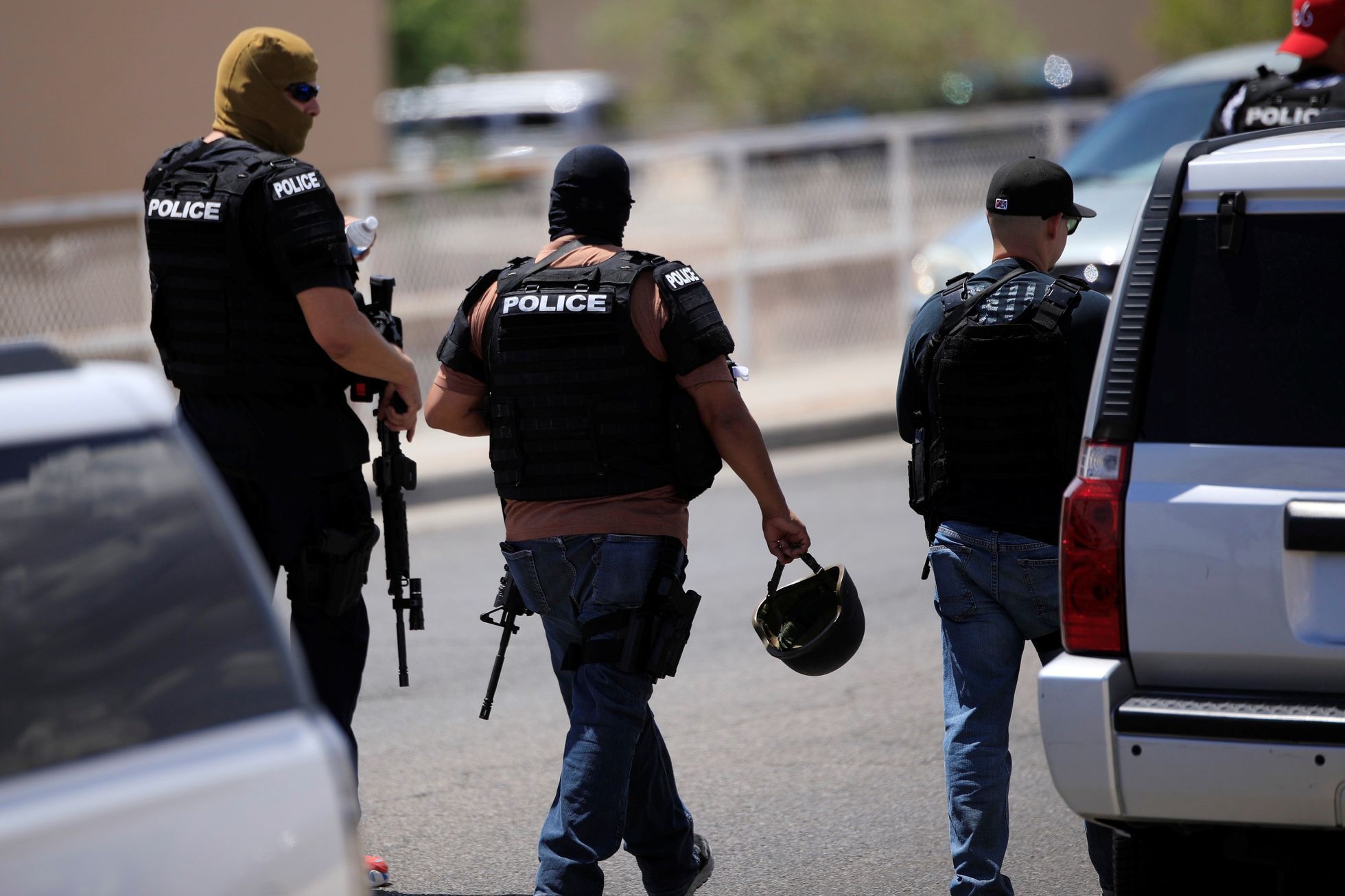 Policie zasahuje na místě střelby v Texasu