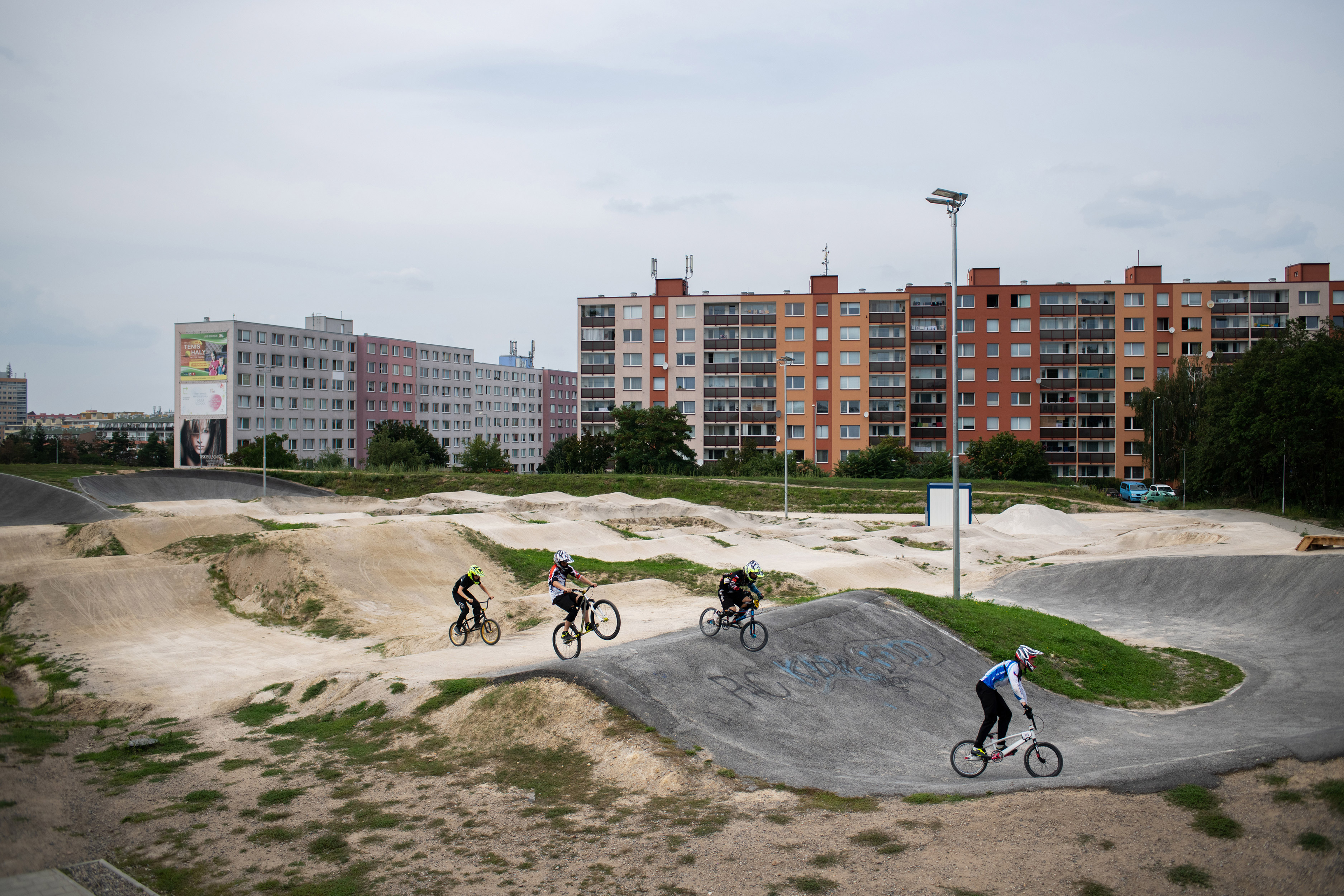 BMX areál Slovan Bohnice, srpen 2019