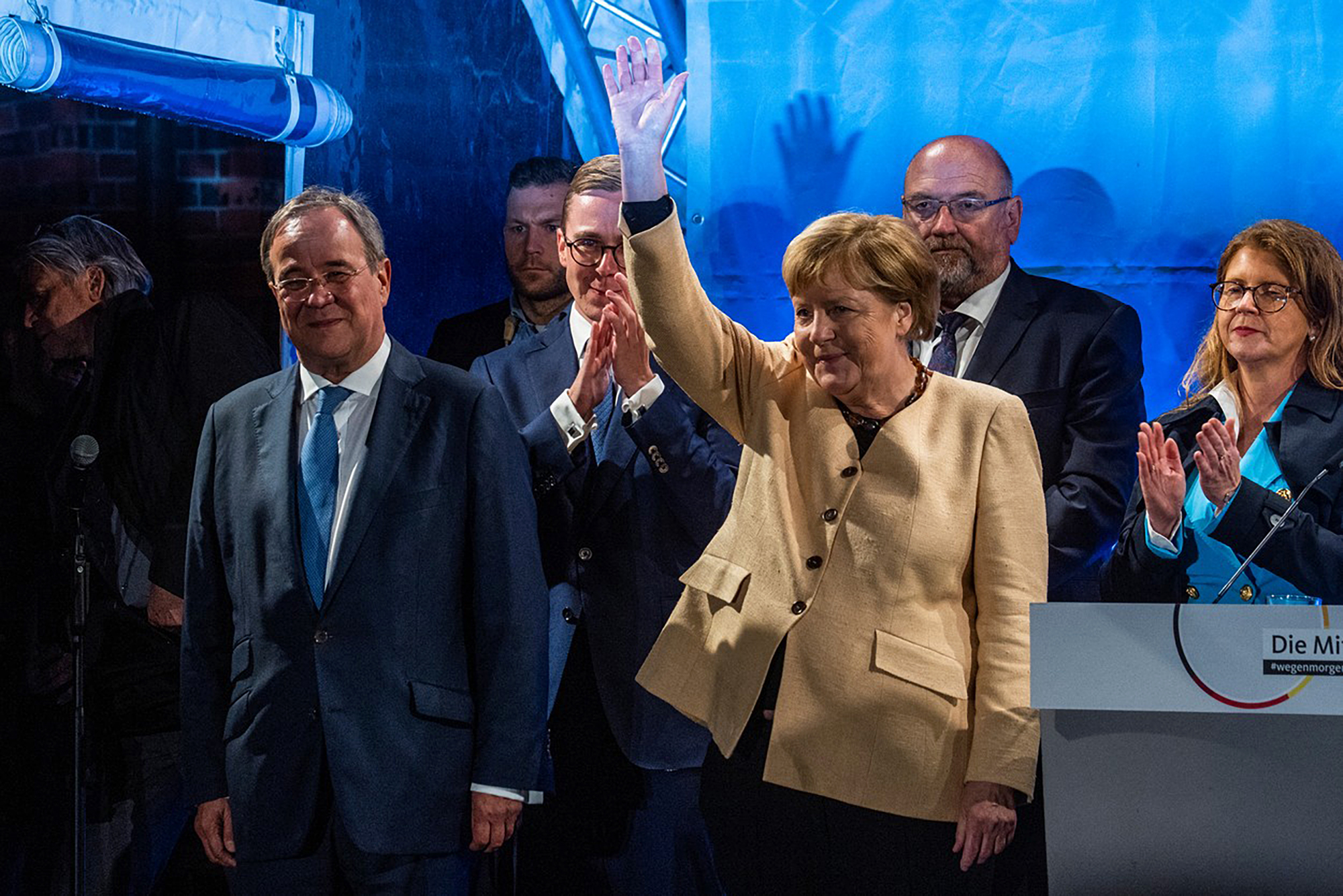 Armin Laschet a Angela Merkel