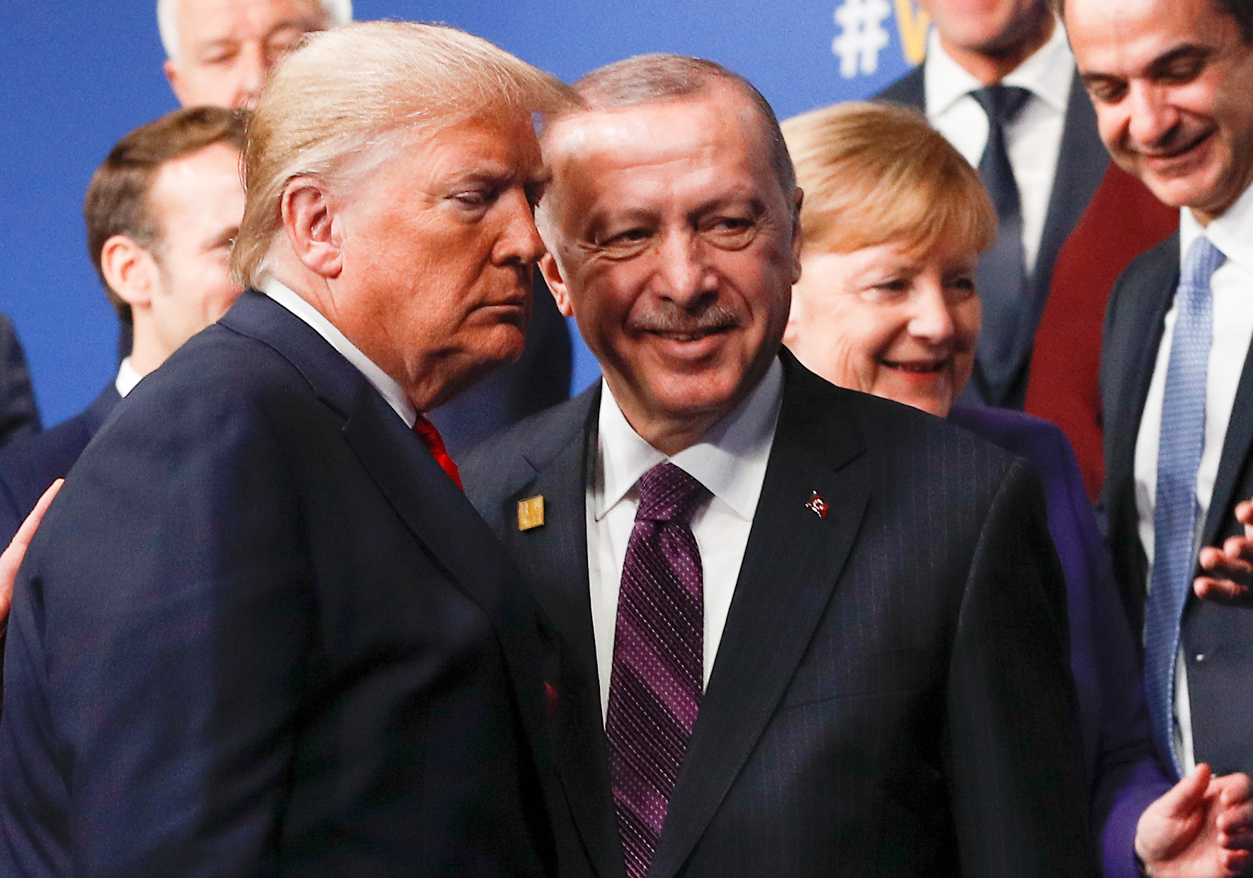 Donald Trump a Recep Tayyip Erdogan na summitu NATO; ilustrační foto