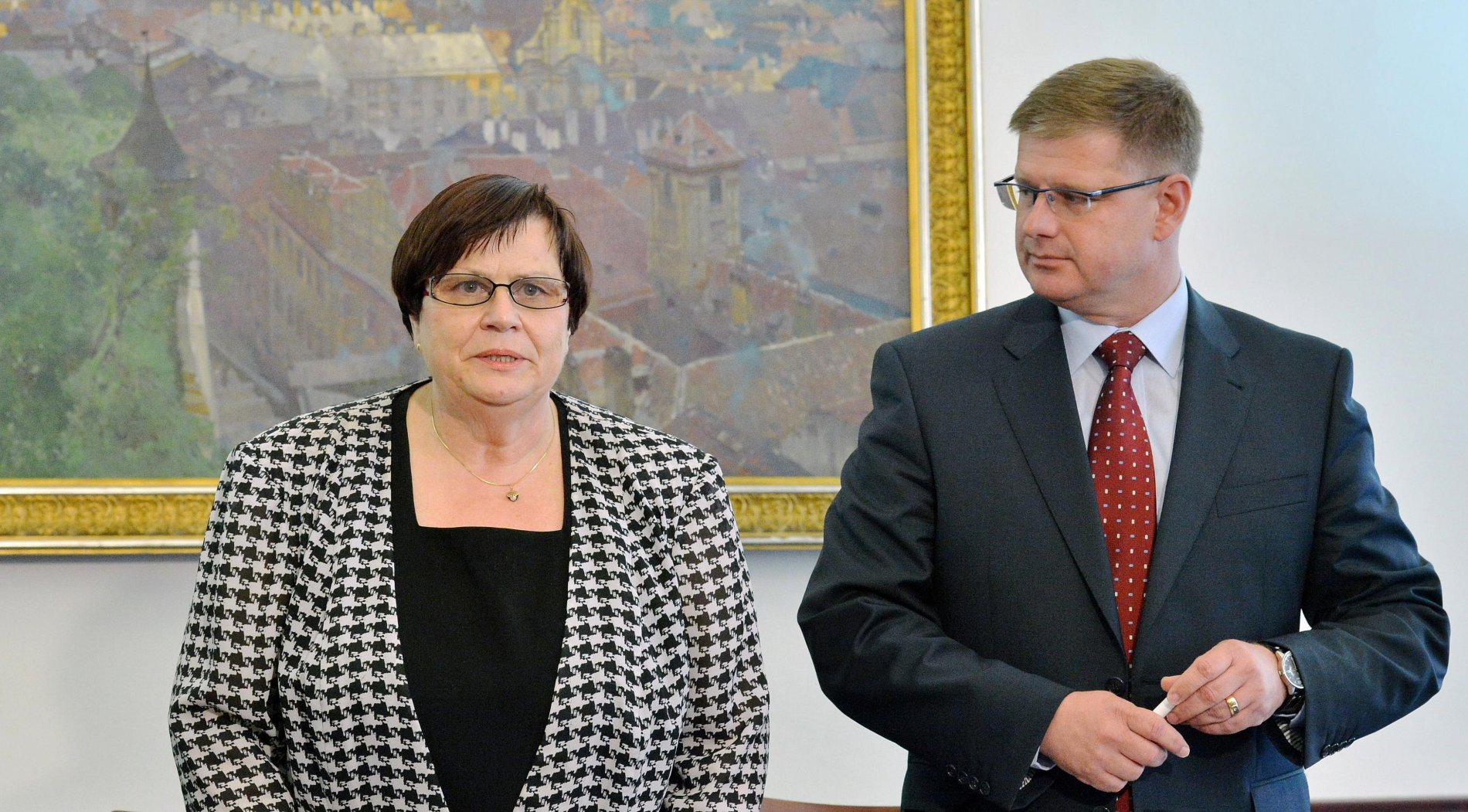 Někdejší ministryně spravedlnosti Marie Benešová a její náměstek Daniel Volák - o něm se někdy spekuluje jako o náhradníkovi za Pavla Zemana