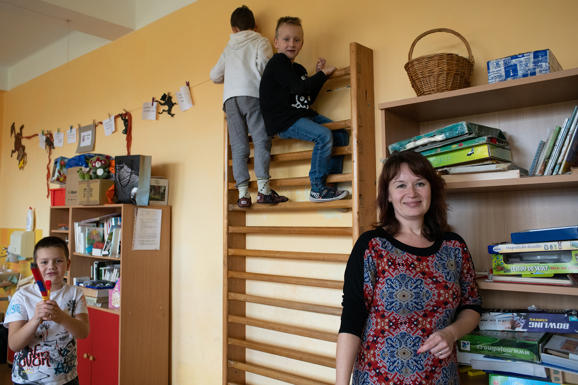 Respekt k dětem. I když zrovna lezou ke stropu. (Eva Filipová)