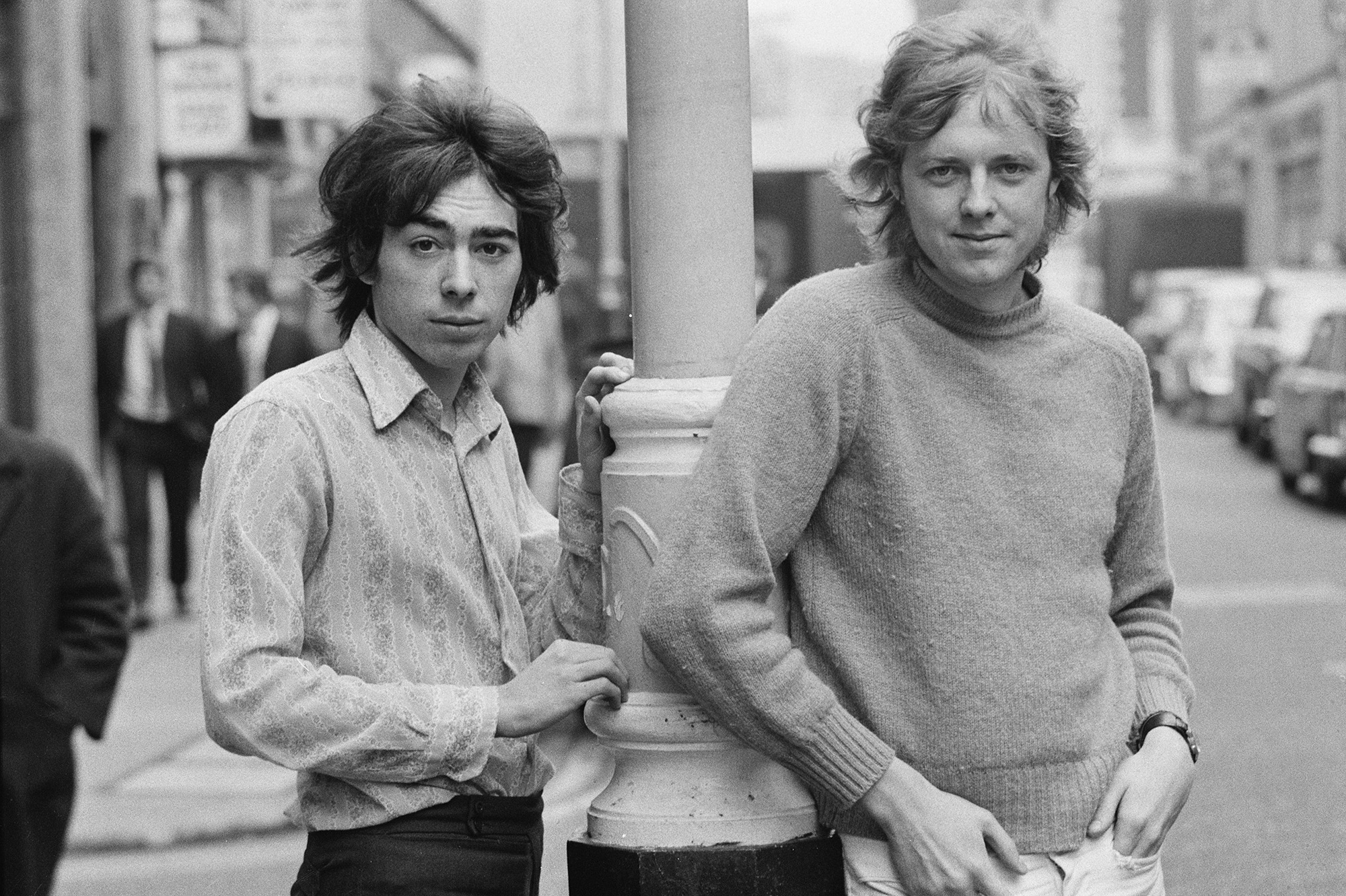 Andrew Lloyd Webber (vpravo) a Tim Rice, 1970