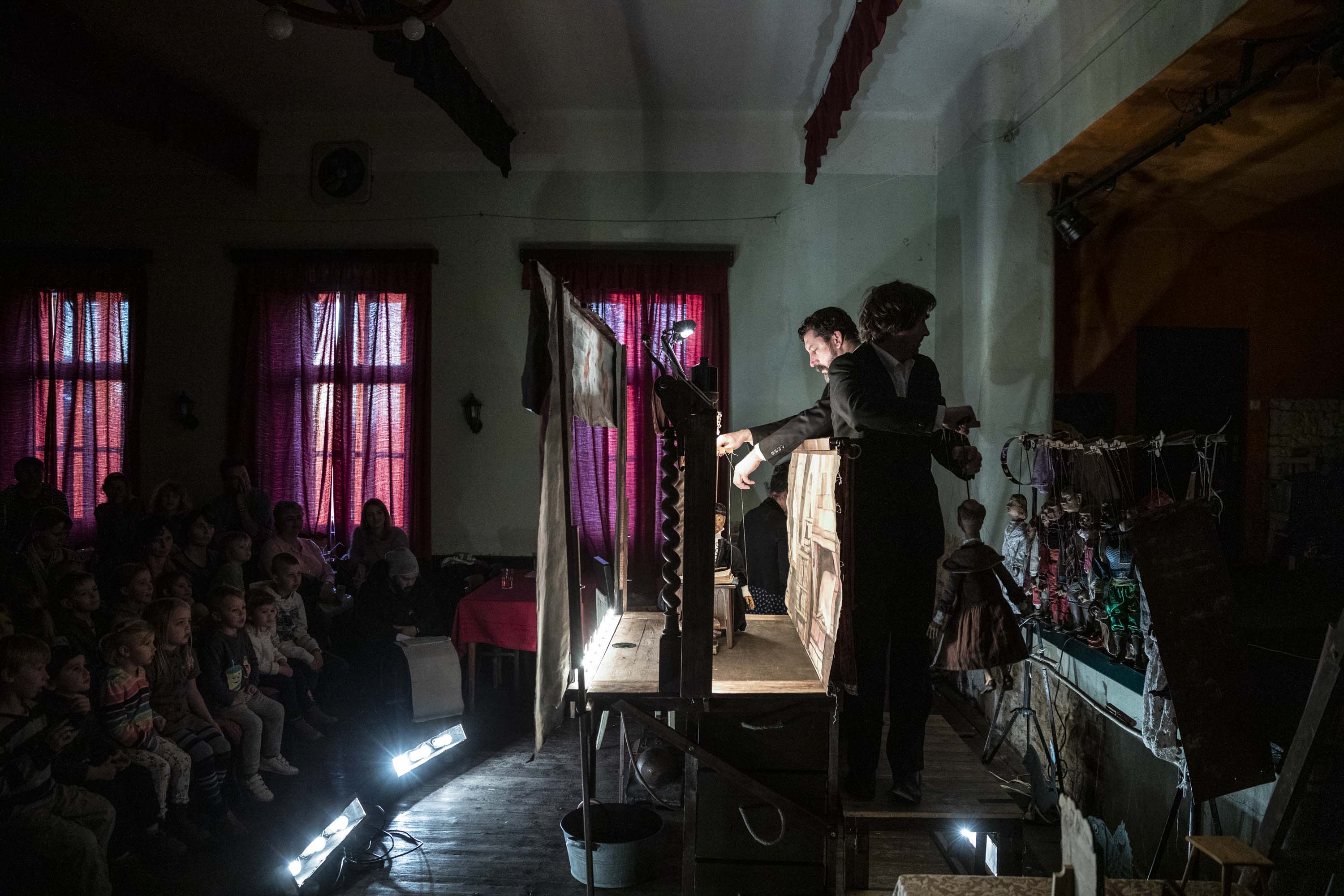Představení Johan doktor Faust v restauraci Na růžku v Pecínově.