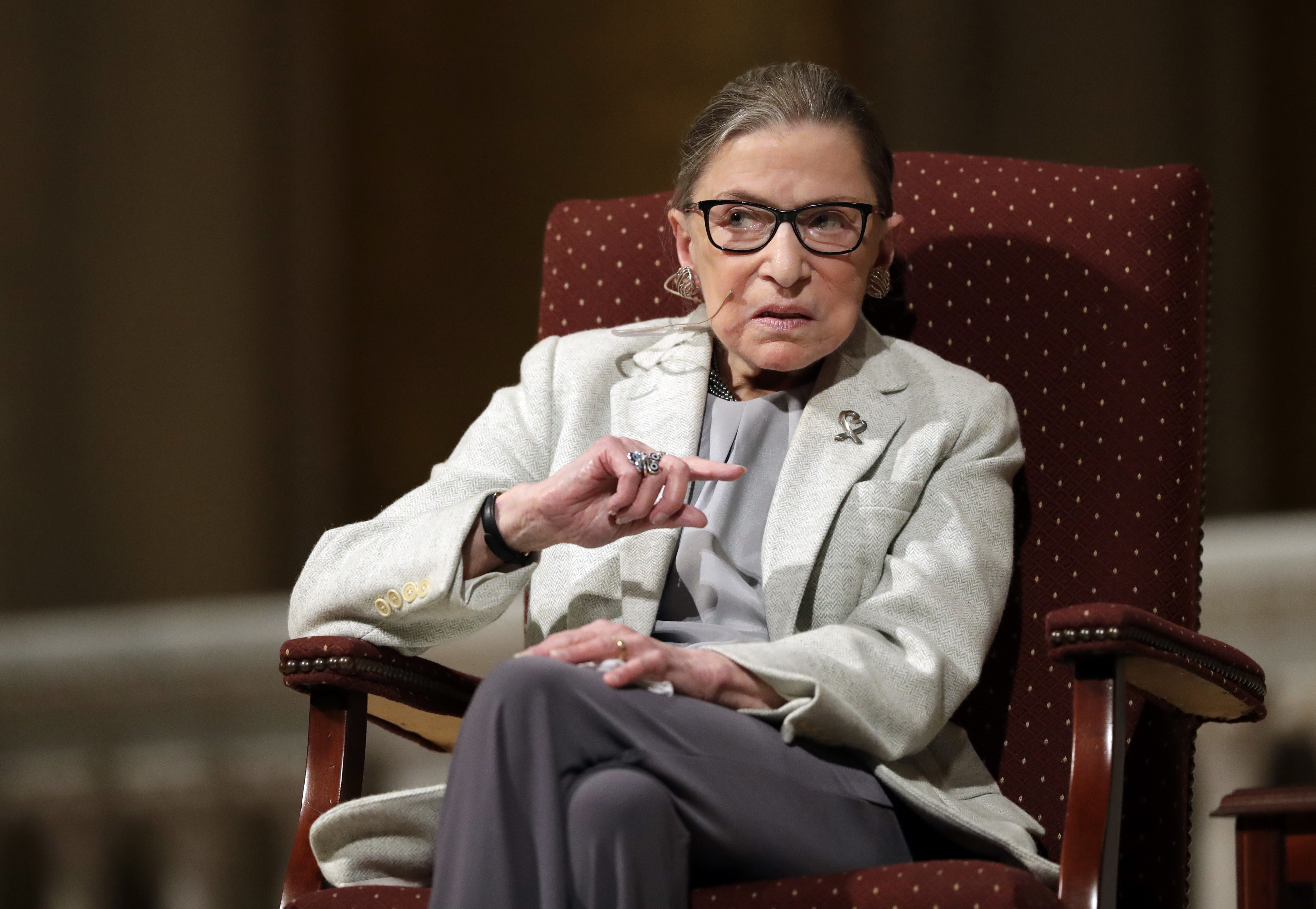 Ruth Bader Ginsburg na Stanfordově univerzitě; 2017
