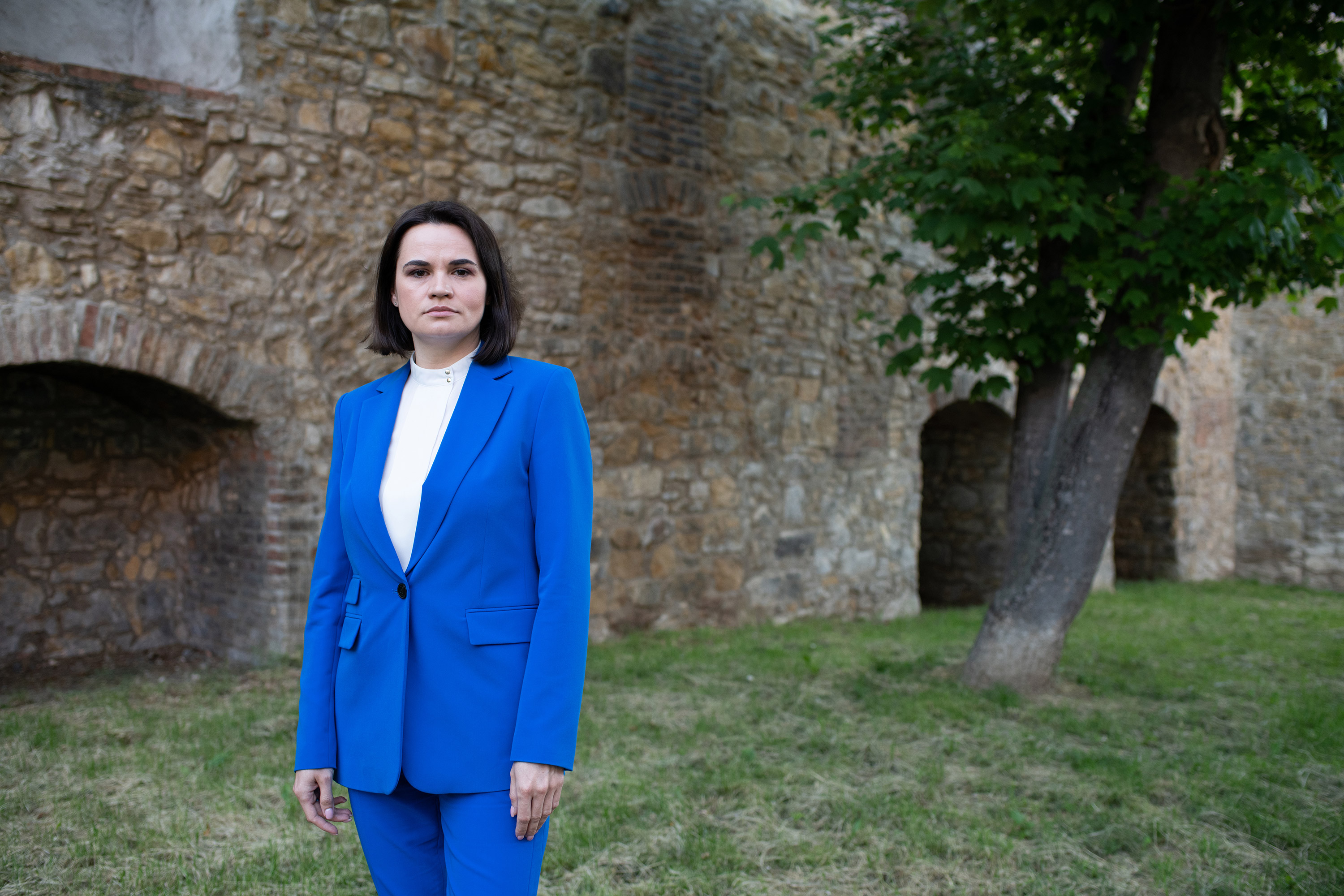 Běloruská opoziční politička Svjatlana Cichanouska, červen 2021