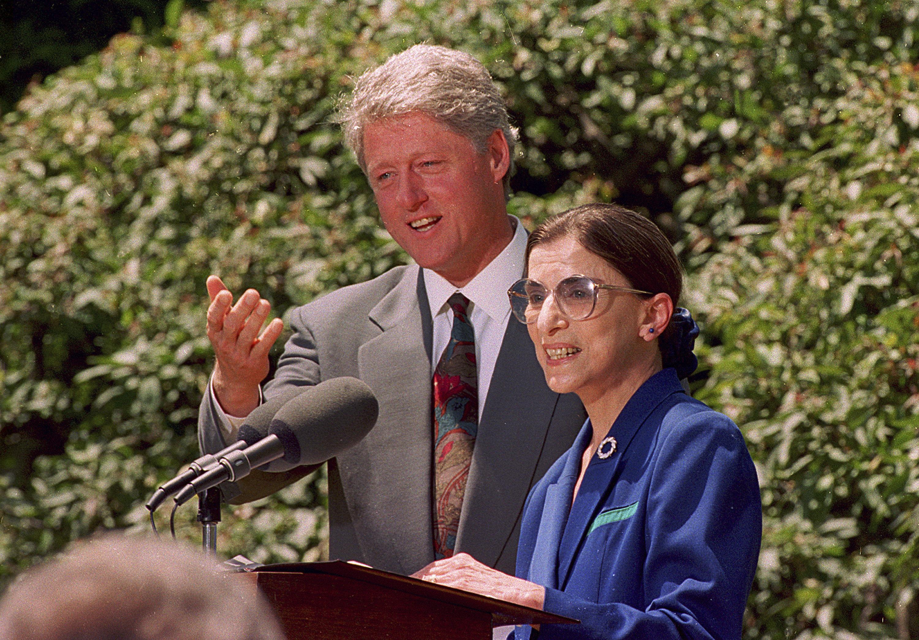 Ruth Bader Ginsburg  nominoval do nejvyššího soudu Bill Clinton; 1993