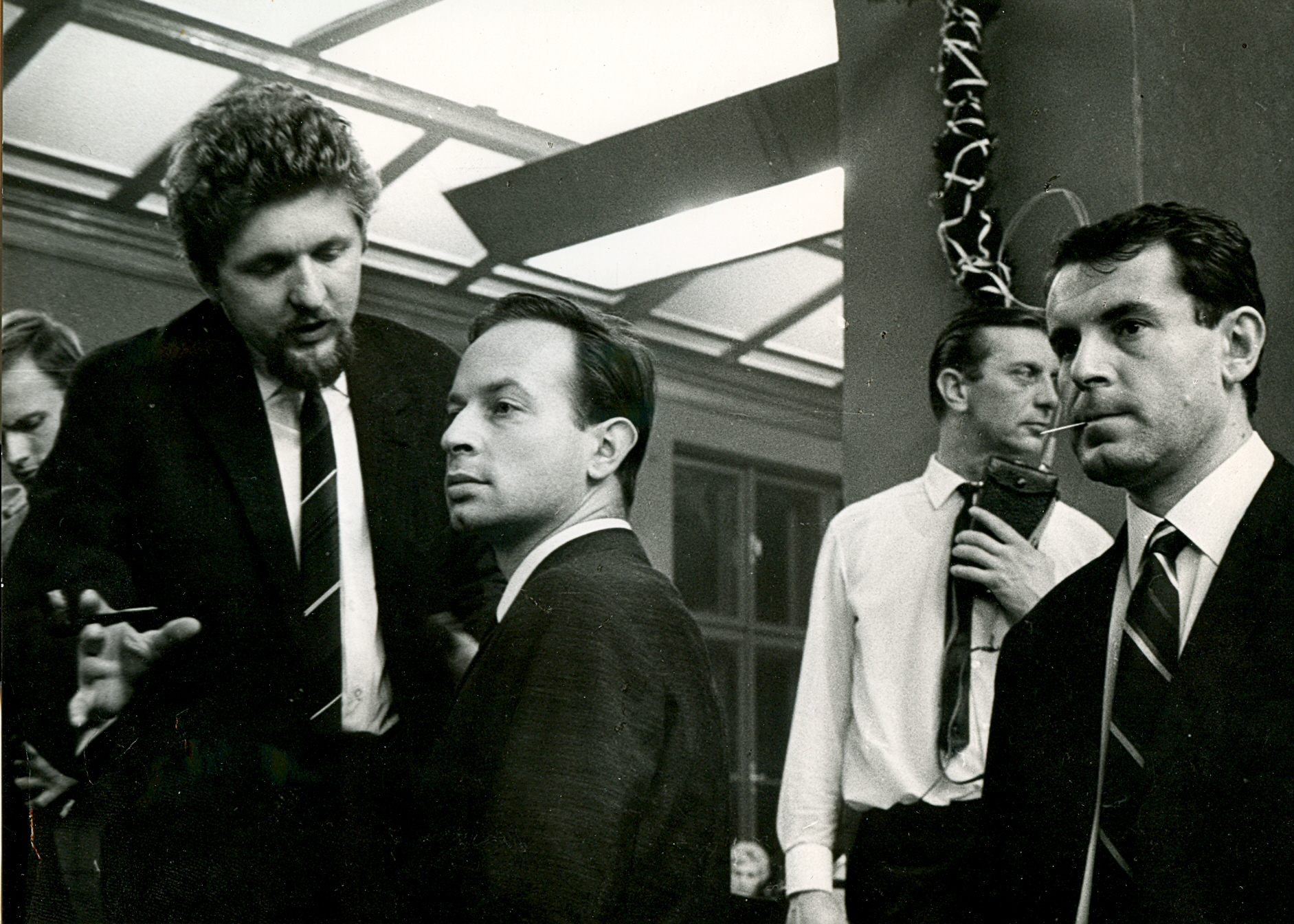 Zleva Miroslav Ondříček, Ivan Passer a Miloš Forman