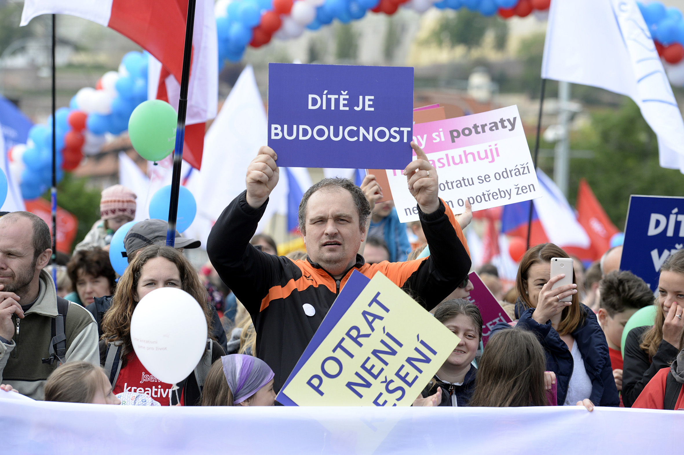Národní pochod Hnutí Pro život, Praha, 2019; ilustrační foto