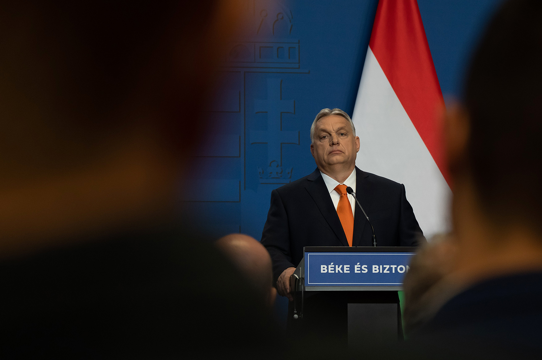 Viktor Orbán při vítězném projevu po volbách