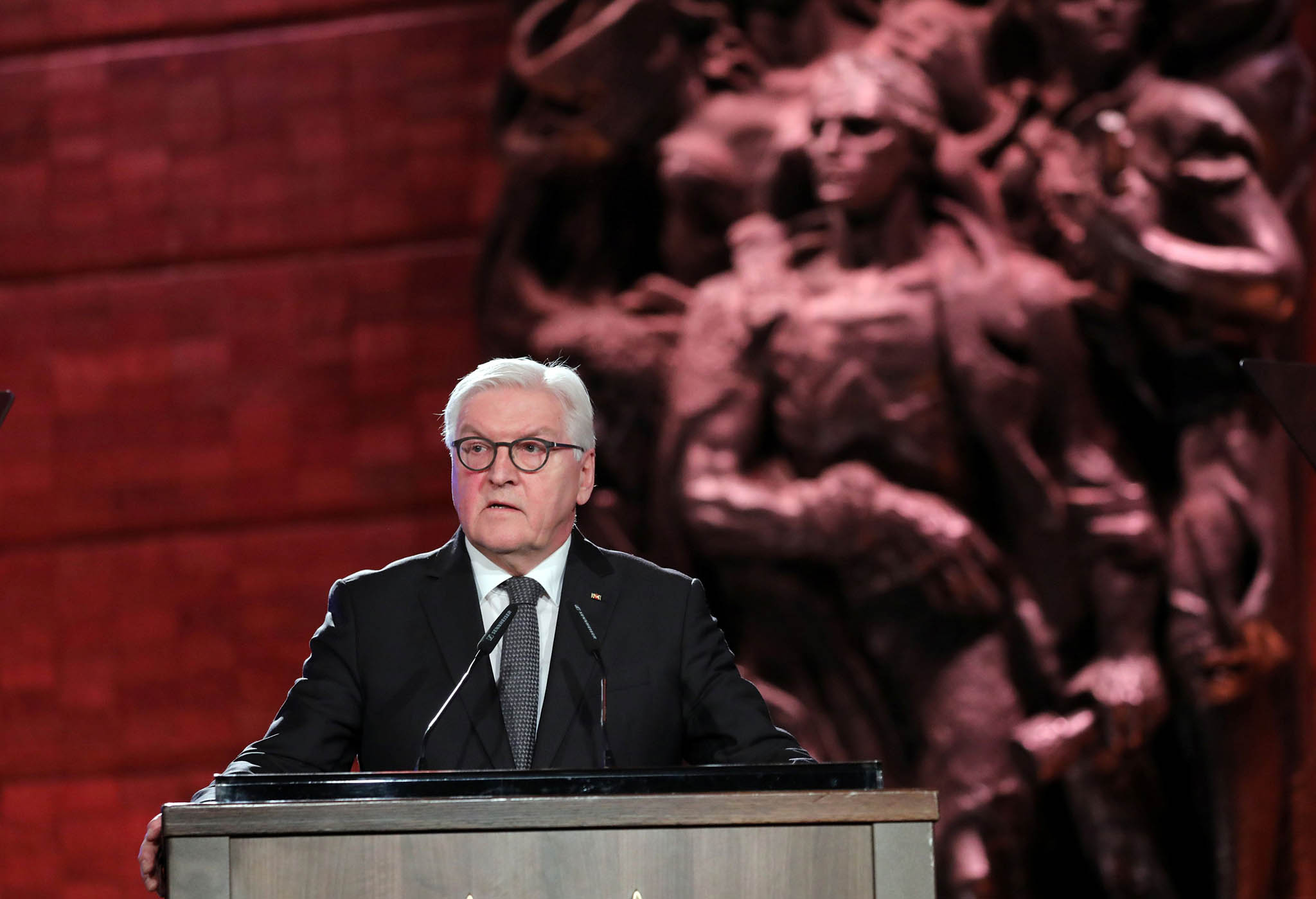 Frank-Walter Steinmeier při projevu v jeruzalémském památníku holokaustu Jad Vašem; ilustrační foto
