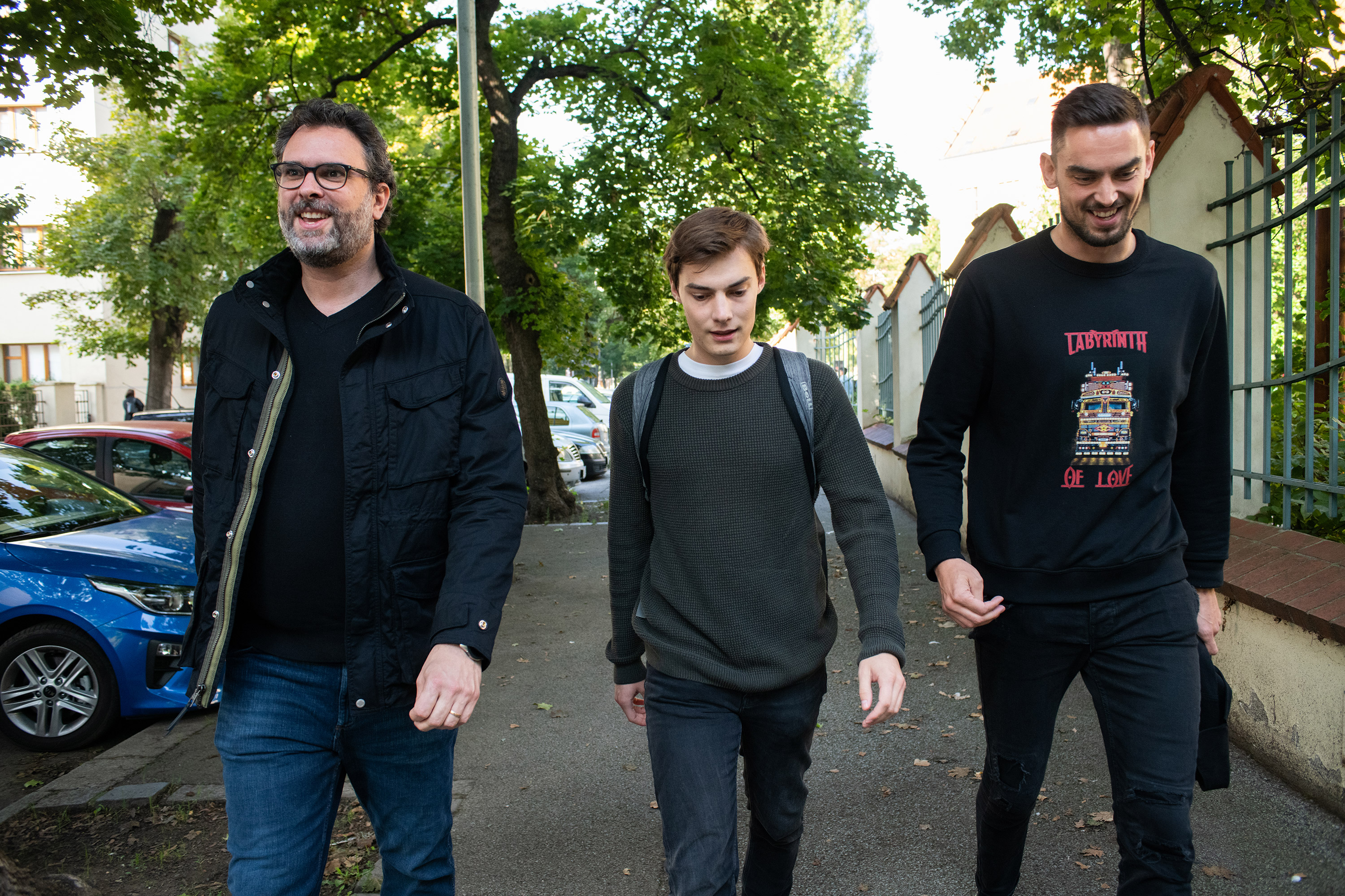 Erik Tabery, František Trojan, Tomáš Satoranský, Karlín, září 2021