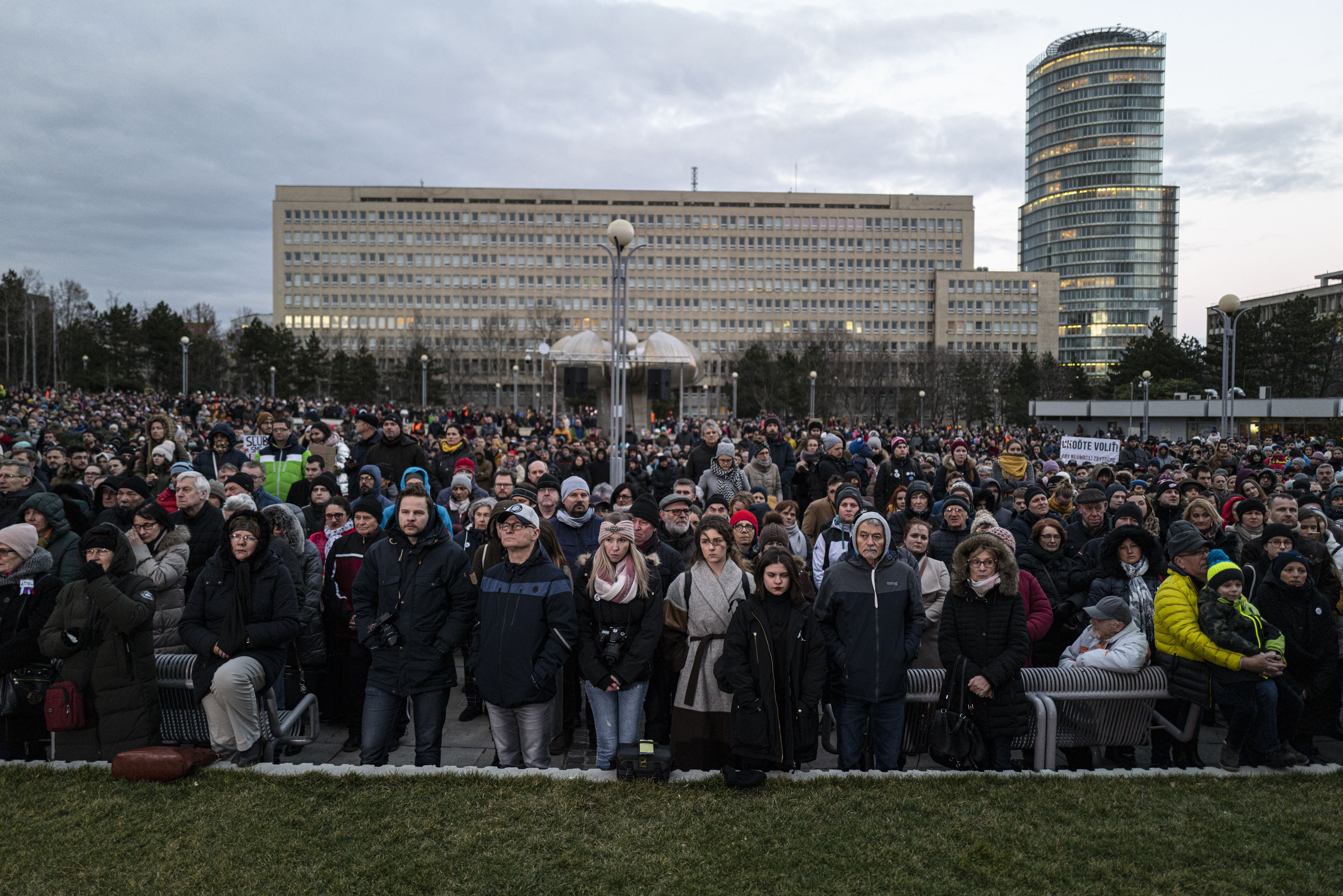 Bratislava, náměstí Svobody, 21.2. 2020