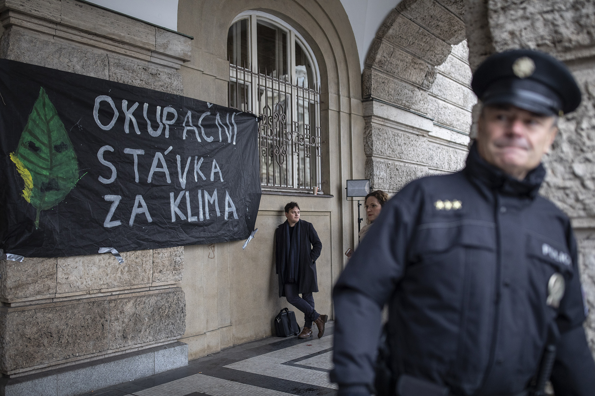 Klima stávka na FFUK, listopad 2019; ilustrační foto