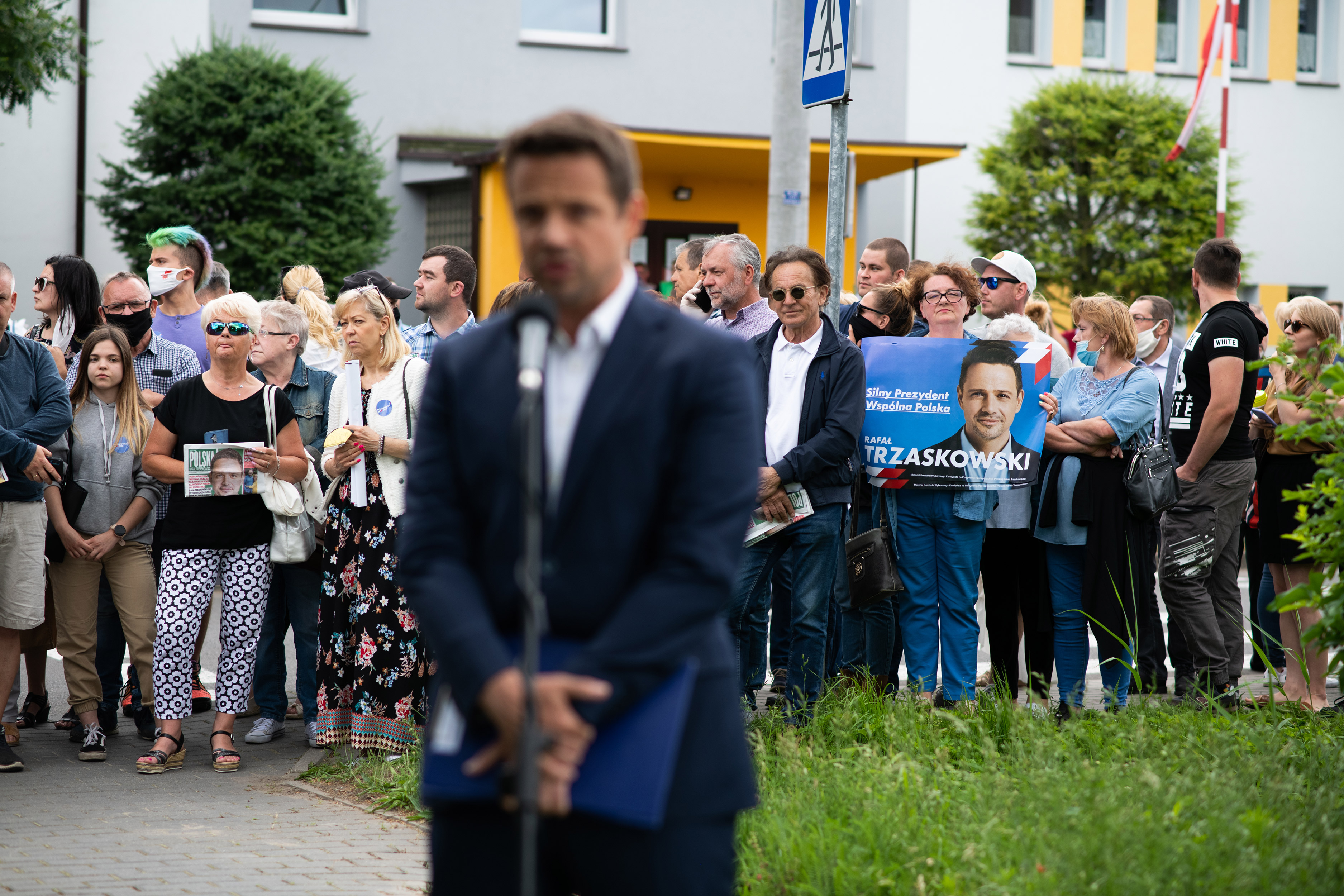 Setkání s Rafałem Trzaskowským ve vesnici Łagiewniki Kościelne