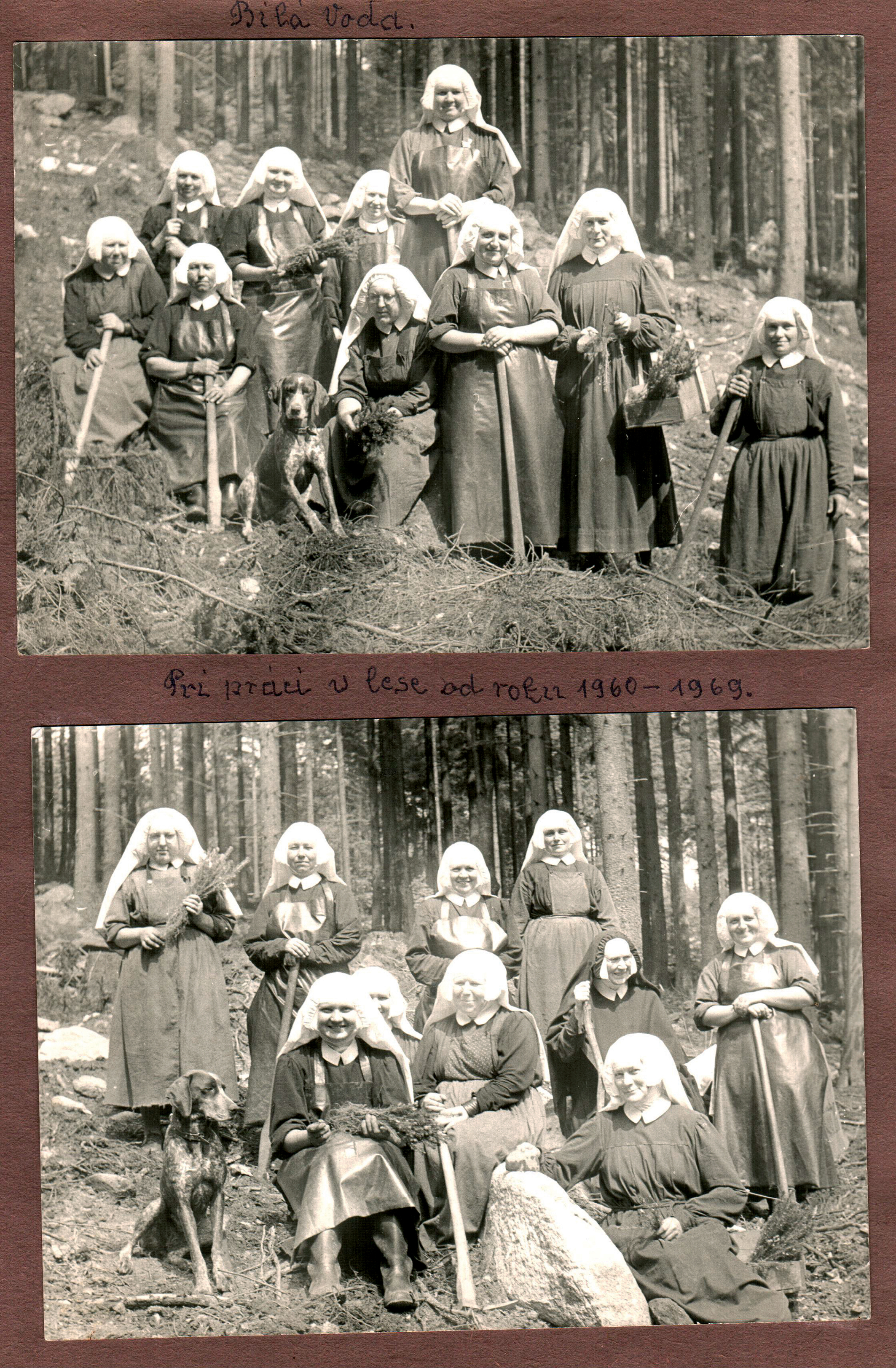 Řeholnice v Bílé Vodě na archivních fotografiích.