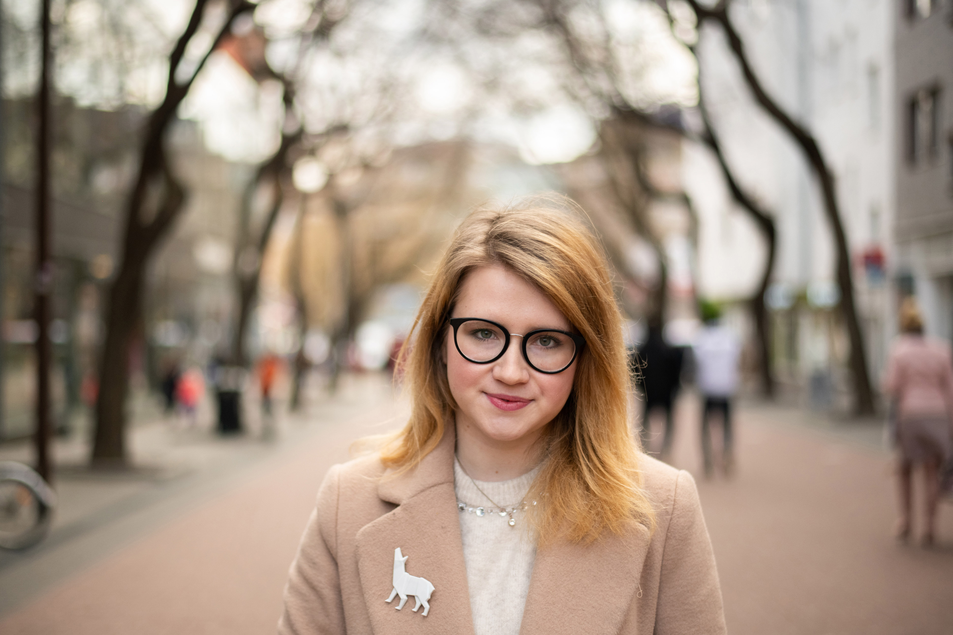 Karolína Farská, organizátorka iniciativy Za slušné Slovensko, Bratislava, únor 2019