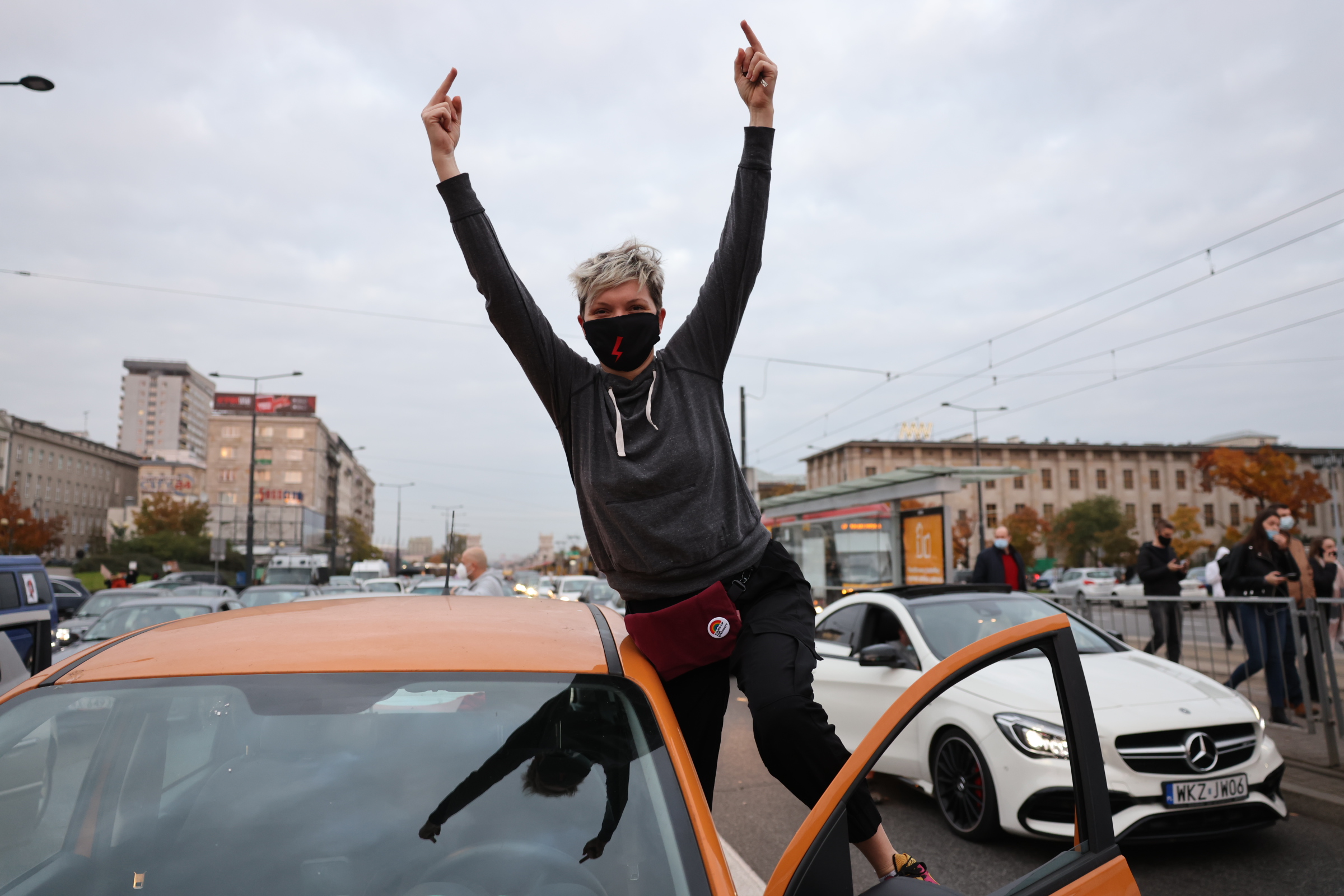 Varšava, protesty proti zpřísnění potratového zákona