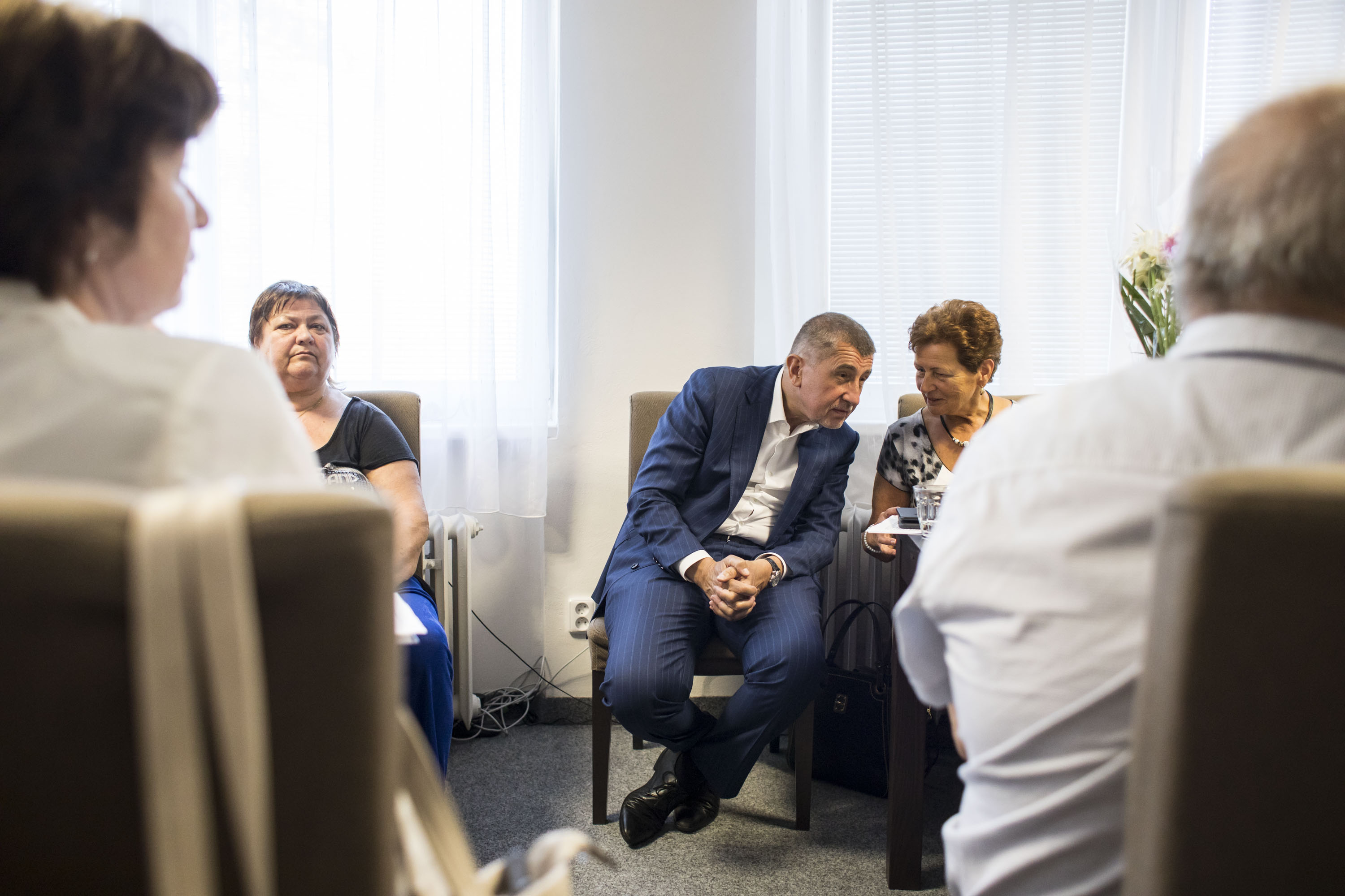 Andrej Babiš navštívil konferenci seniorů v Mostu, 2.  červen 2017