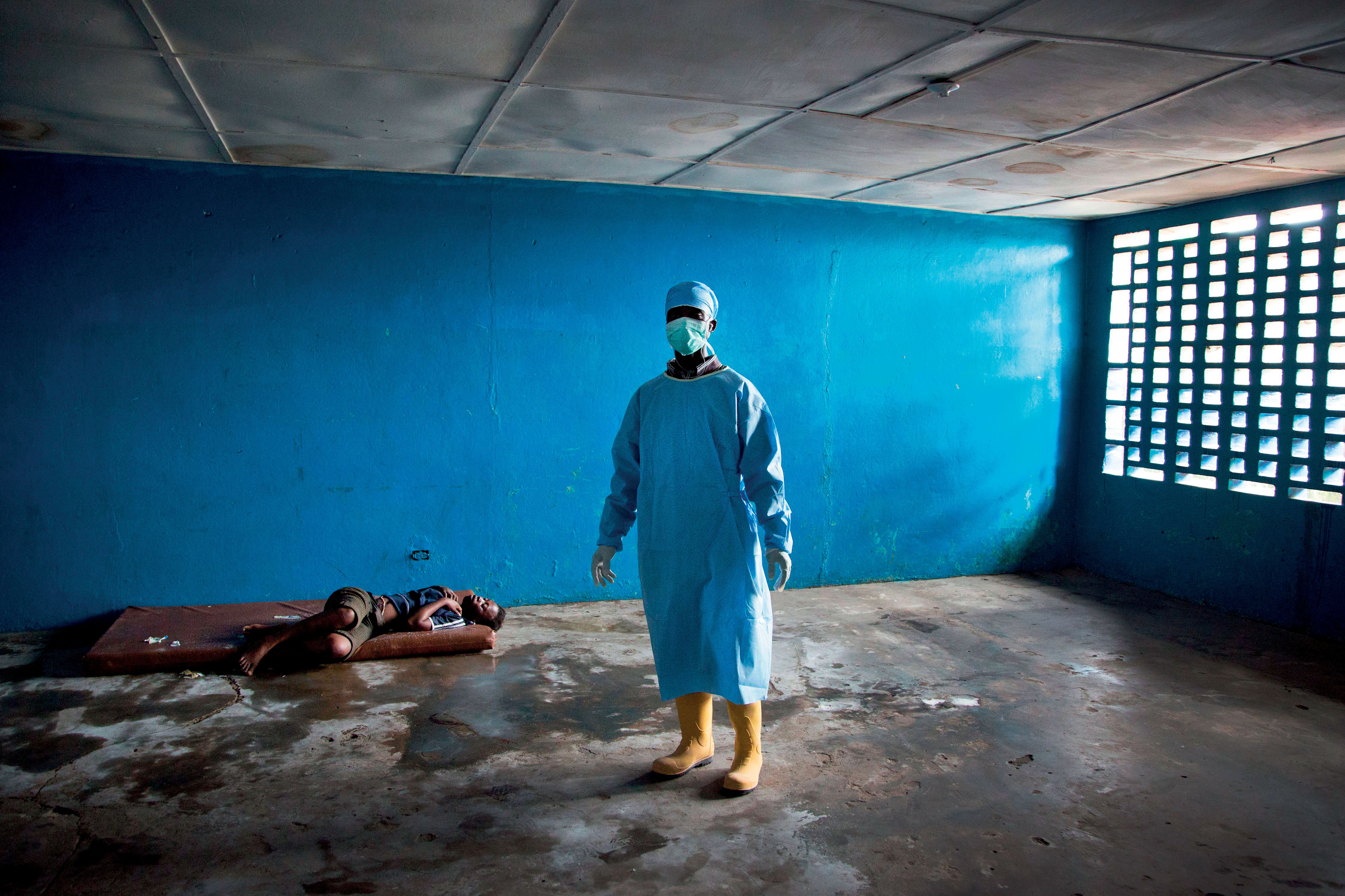 Monrovia, Libérie, srpen 2014