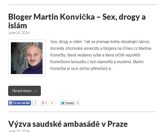 Martin Konvička islám v České republice nechce.