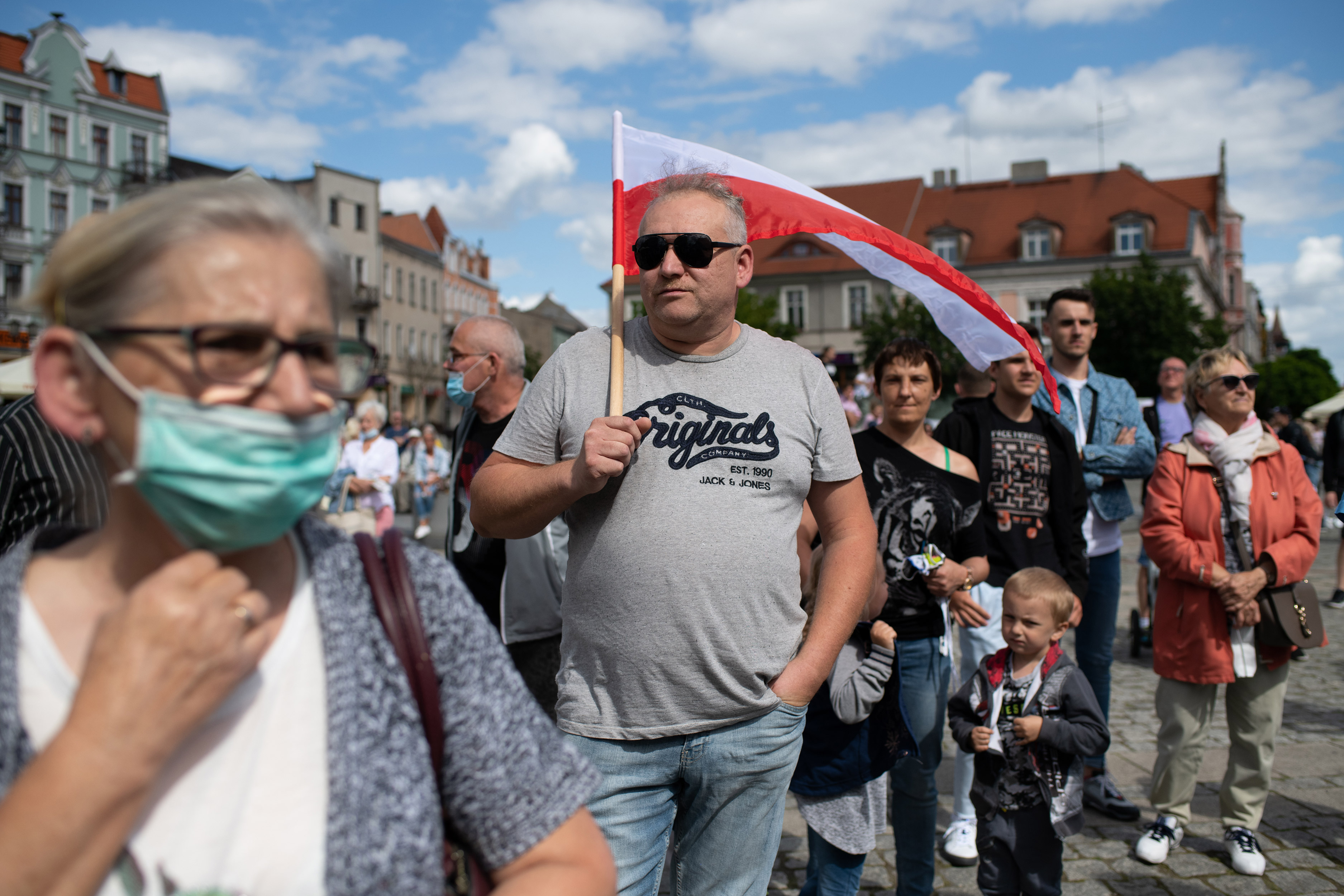 Předvolební mítink Rafała Trzaskowského v Gniezdně