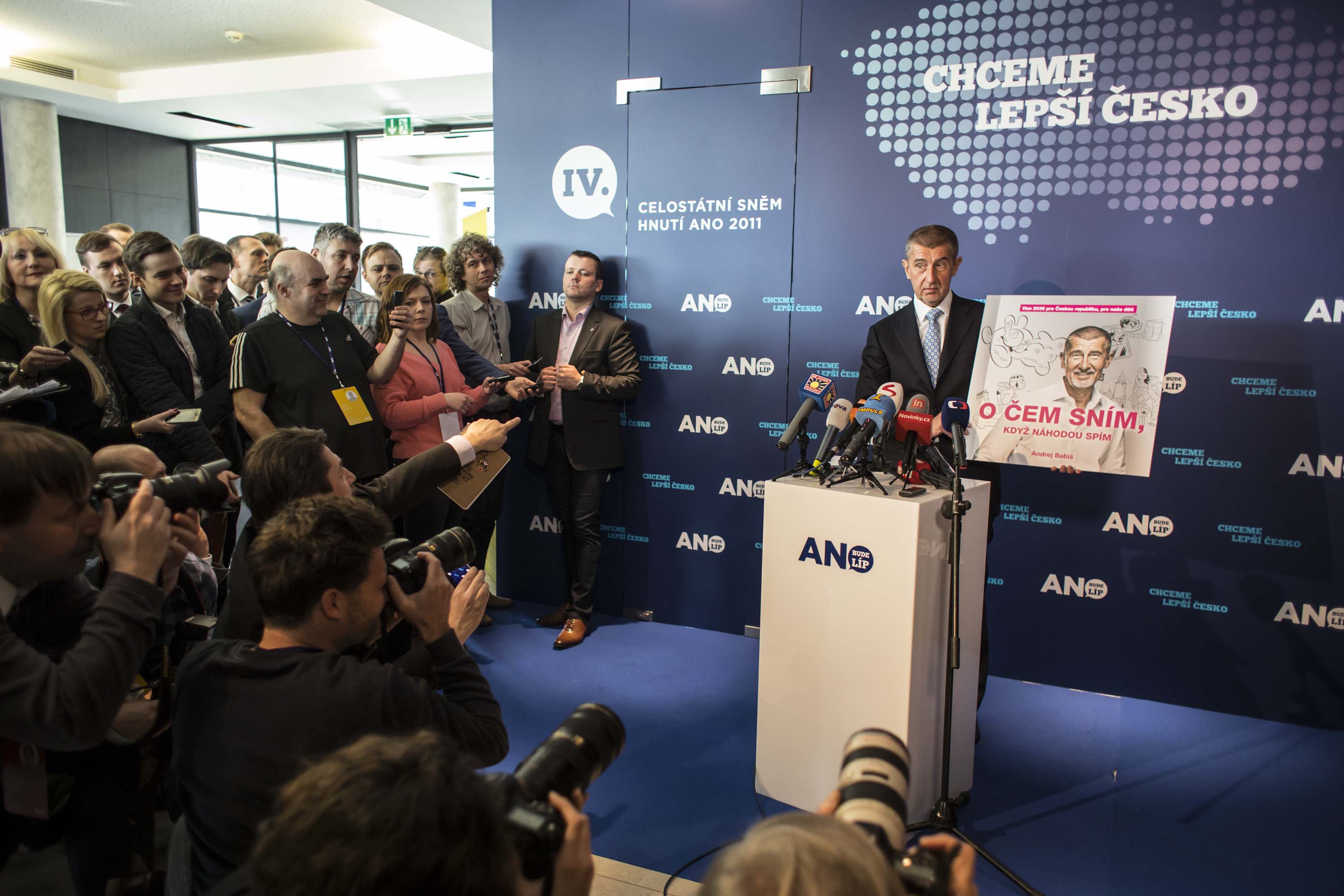 Andrej Babiš představuje svoji knihu, březen, 2017