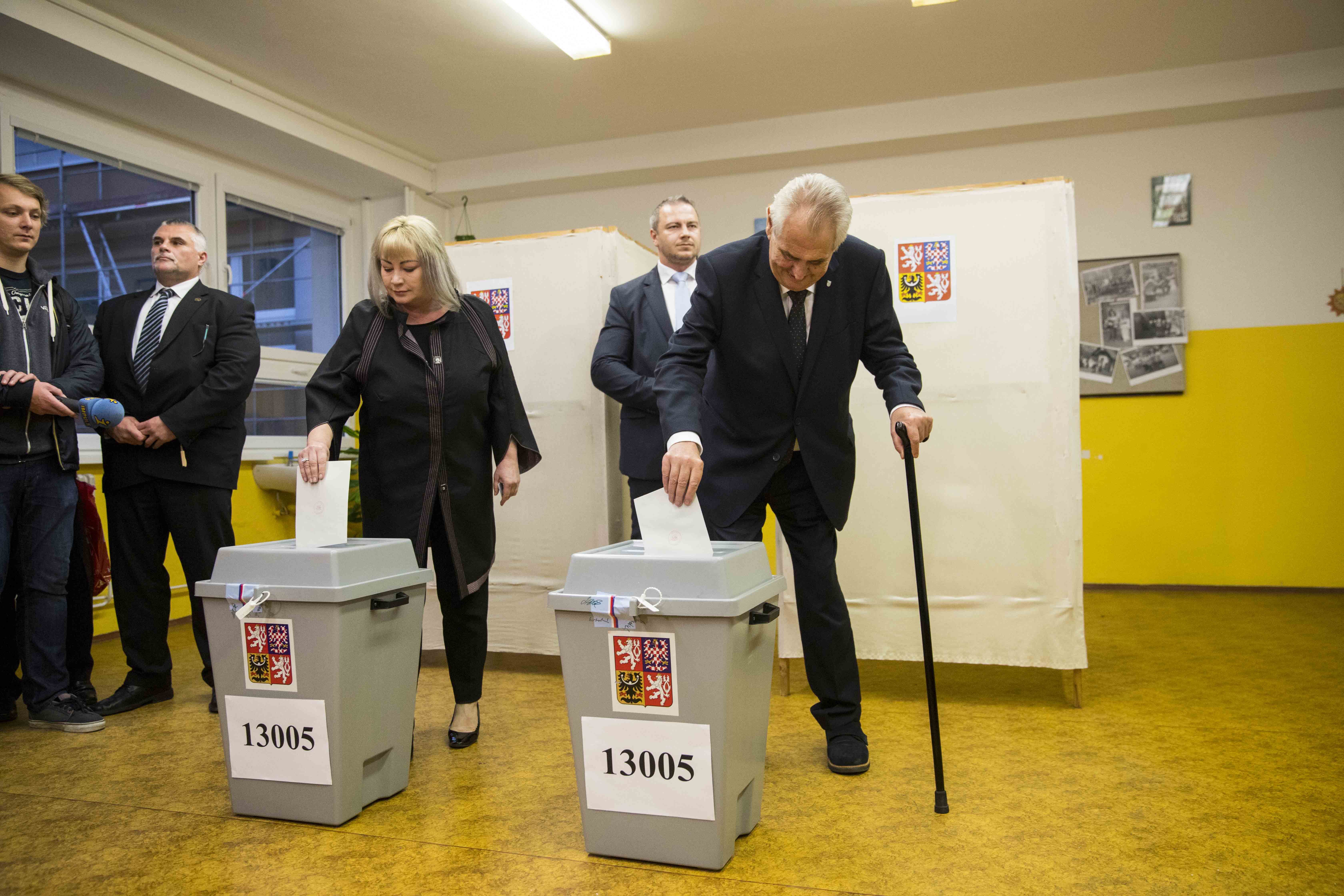 Miloš Zeman u voleb