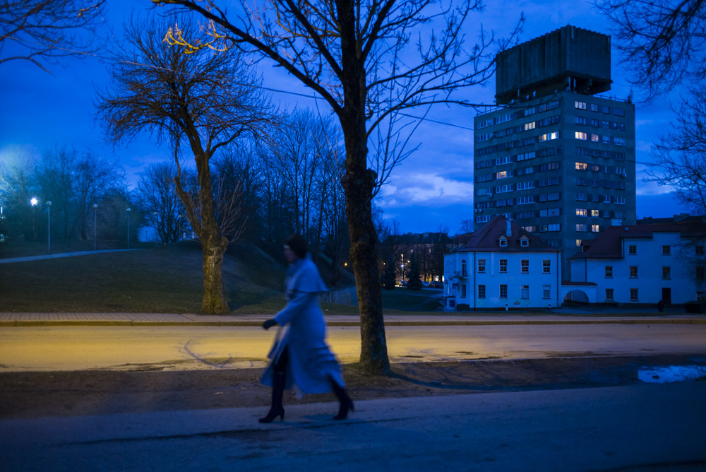 Narva, Estonsko, duben, 2015