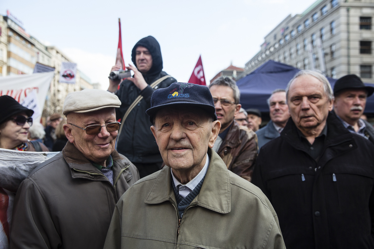 Miloš Jakeš, Václavské náměstí, Praha