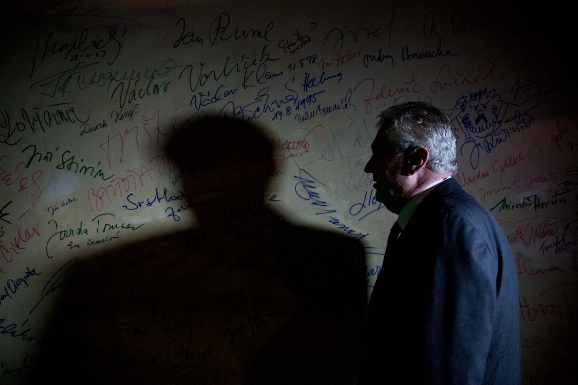 Kandidát na prezidenta Miloš Zeman představil svůj předvolební spot, podzim, 2012
