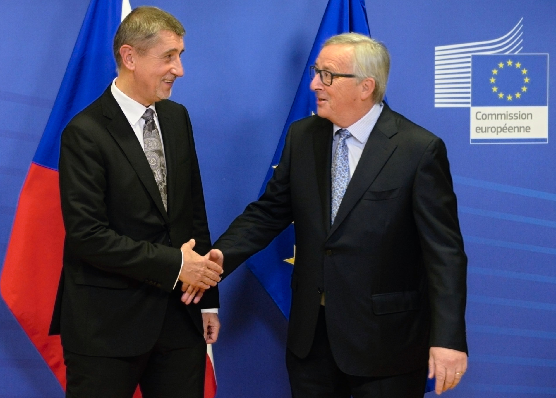 Babiš s předsedou Evropské komise Junckerem