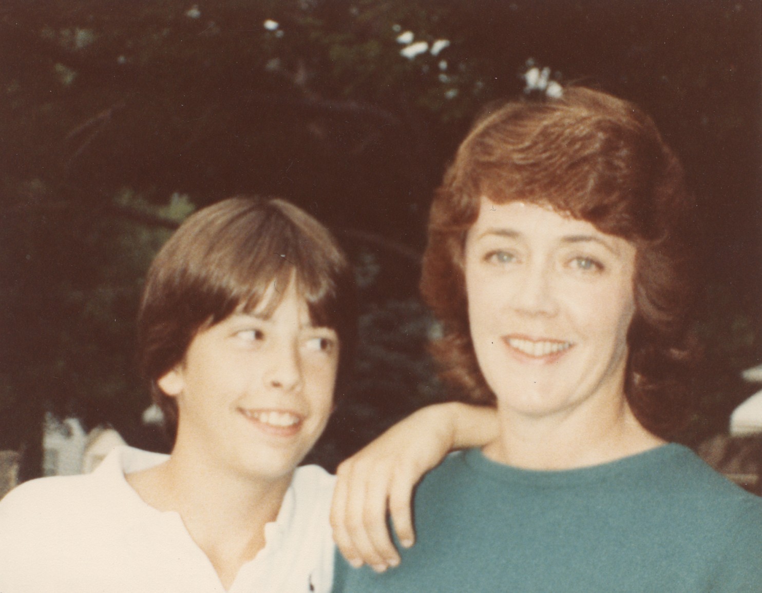 Dave Grohl (13) a jeho matka Virginia Grohl;  Springfield 1982